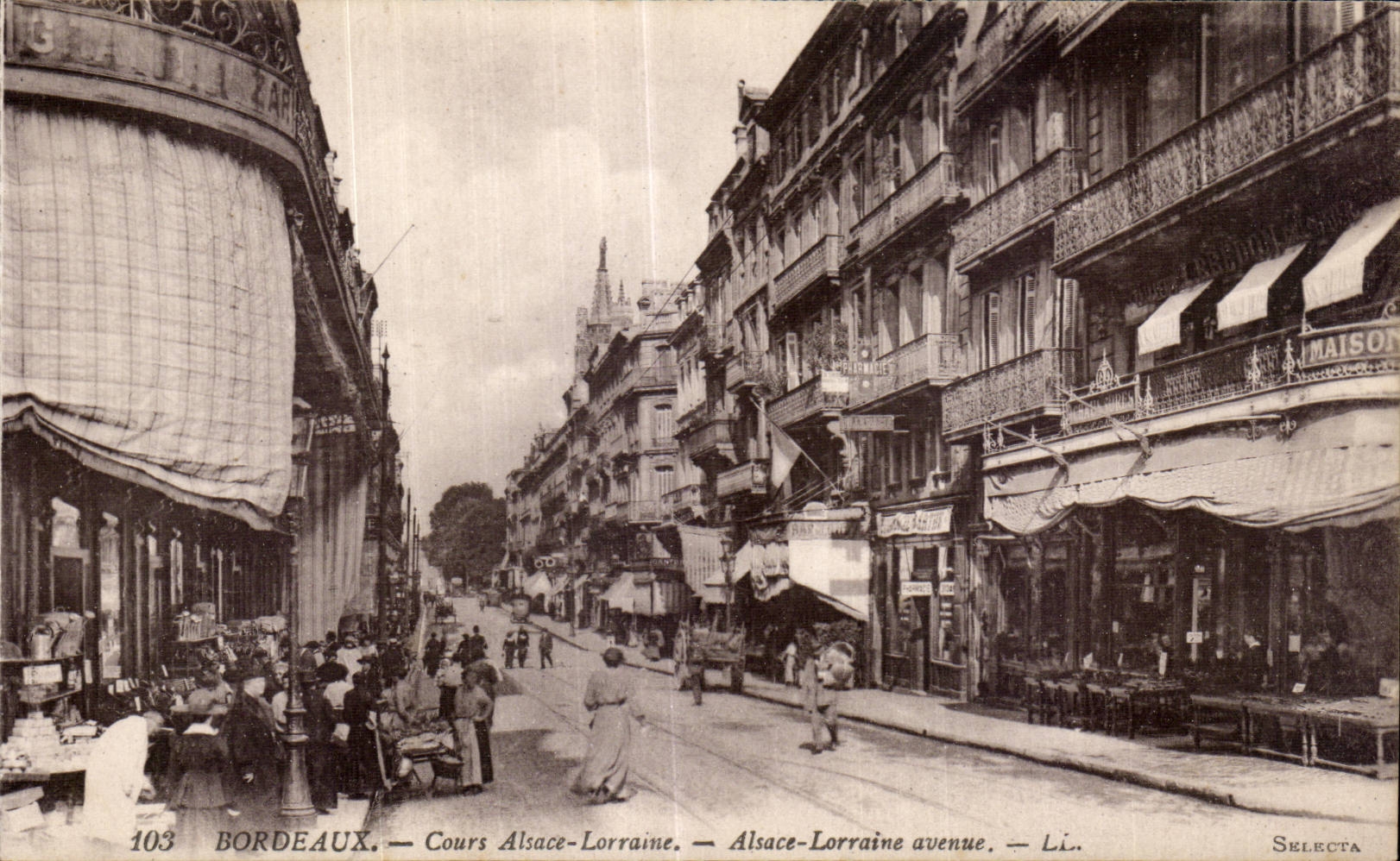 CPA Bordeaux Cours Alsace Lorraine 