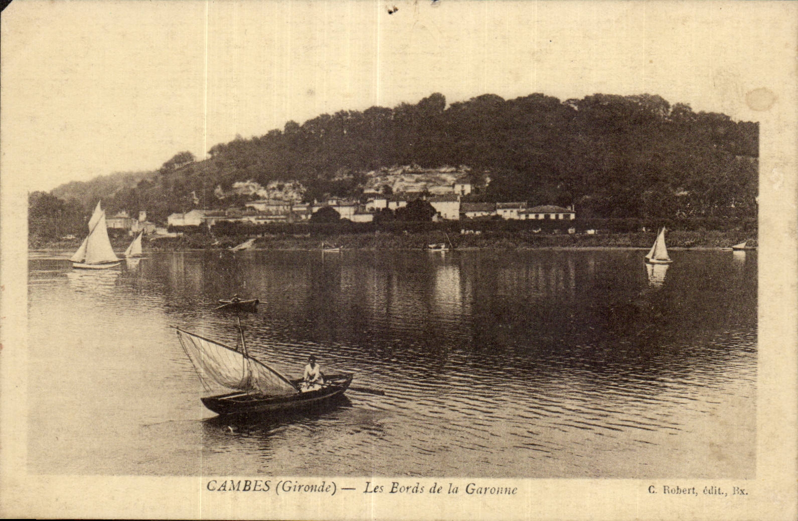 CPA Cambes edges of the Garonne