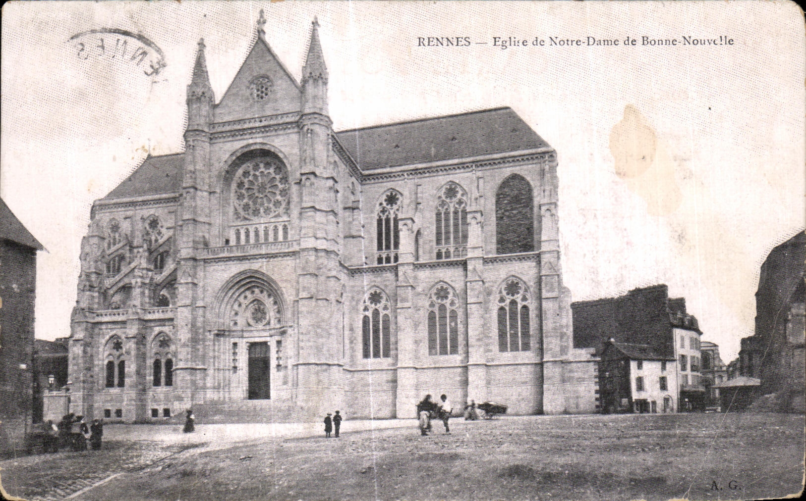 CPA Rennes Eglise de Notre Dame de Bonne Nouvelle