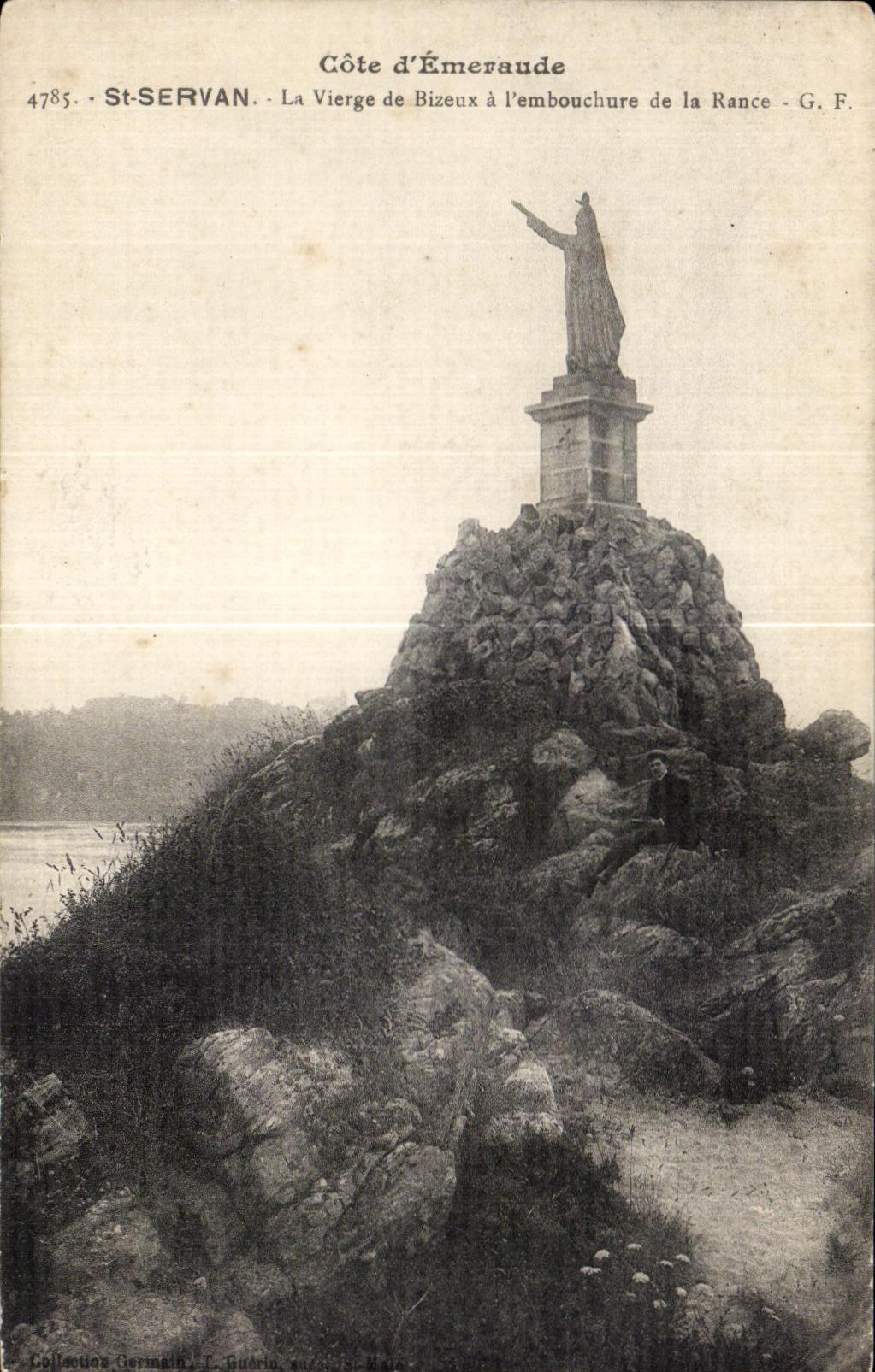 CPA St Servan La vierge de Bizeux a l embouchure de la Rance