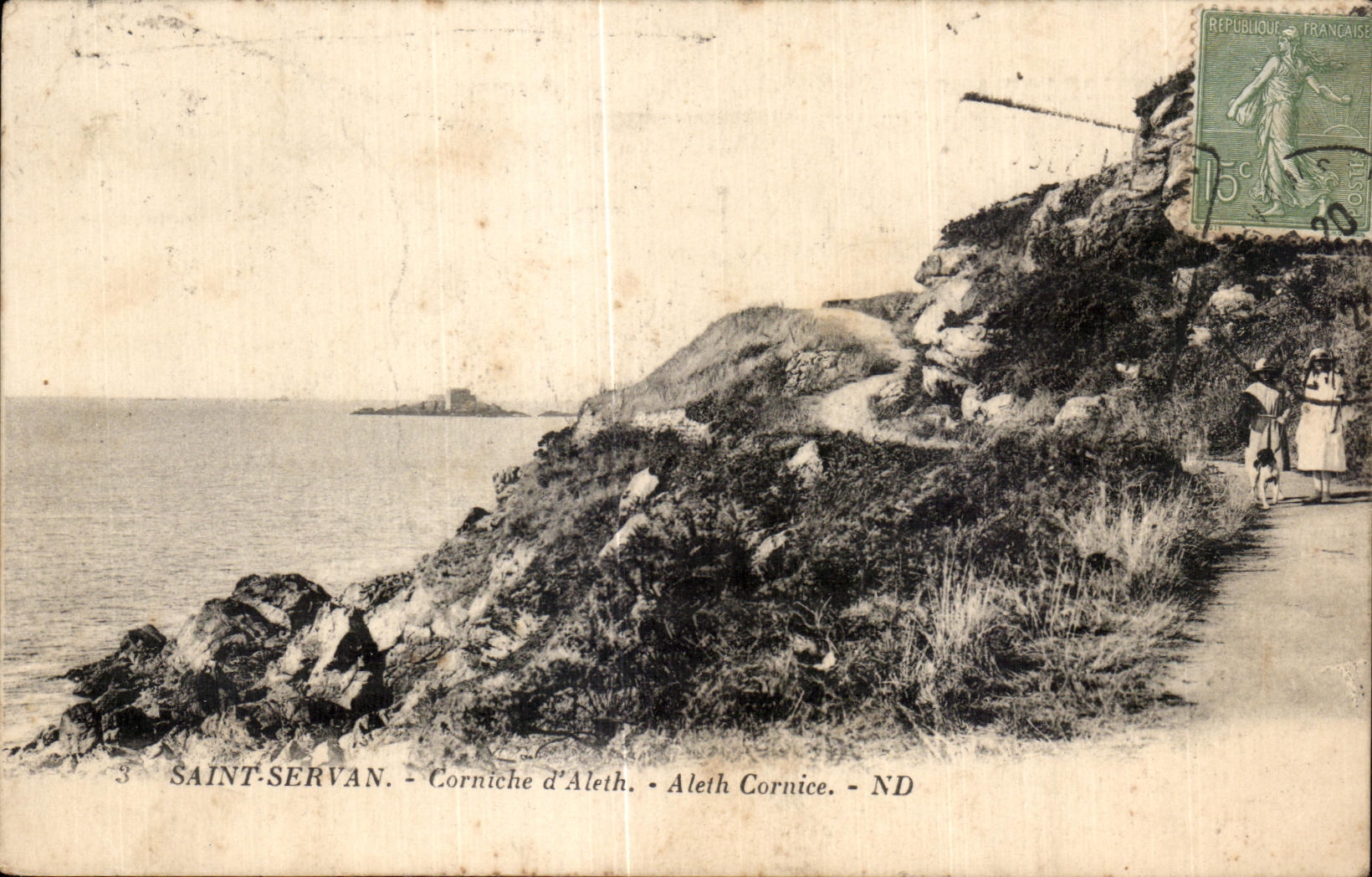 CPA Saint Servan Corniche d Aleth Aleth Cornice