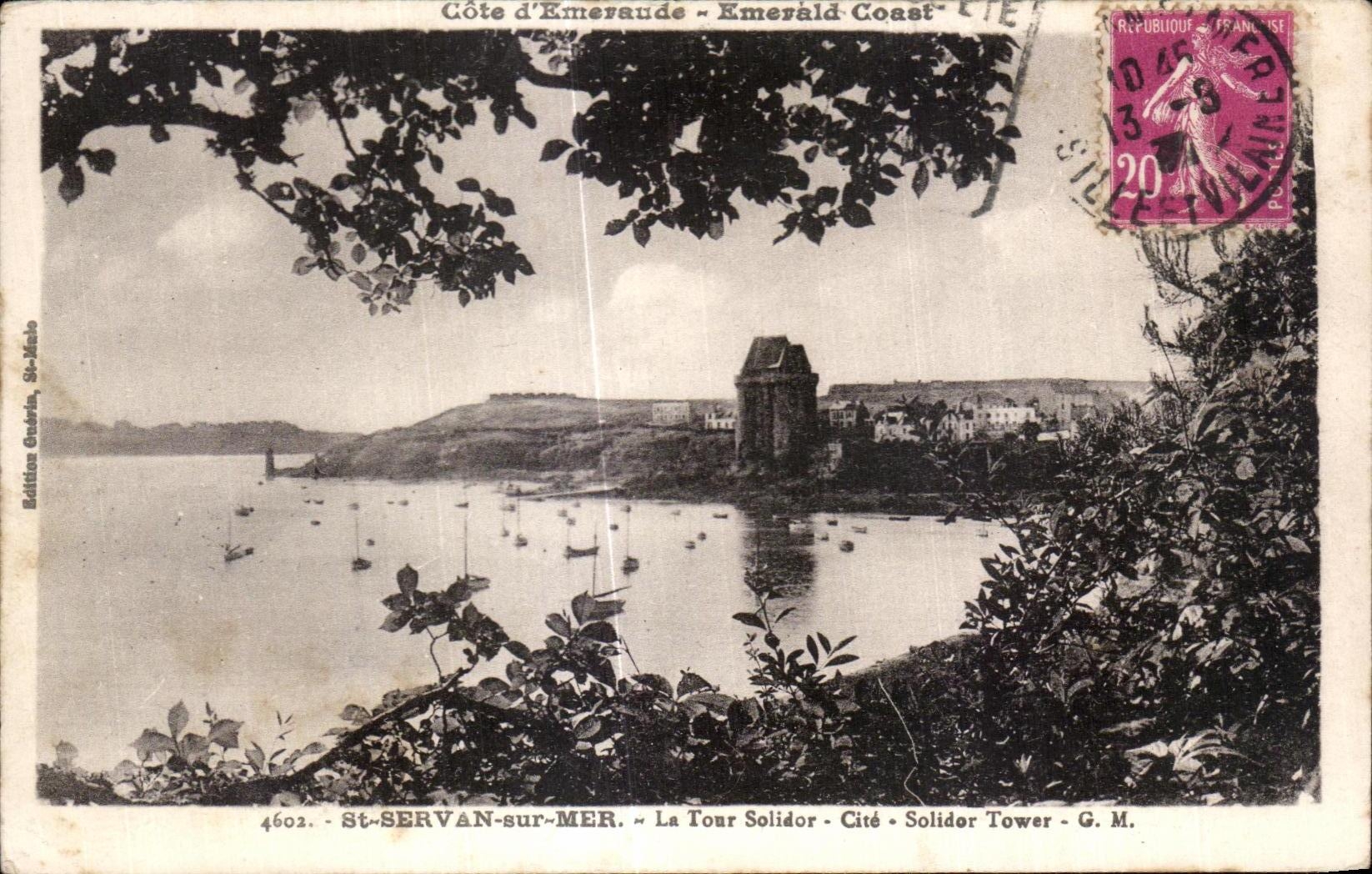 CPA Saint Servan sur Mer La Tour Solidor Cite Tower