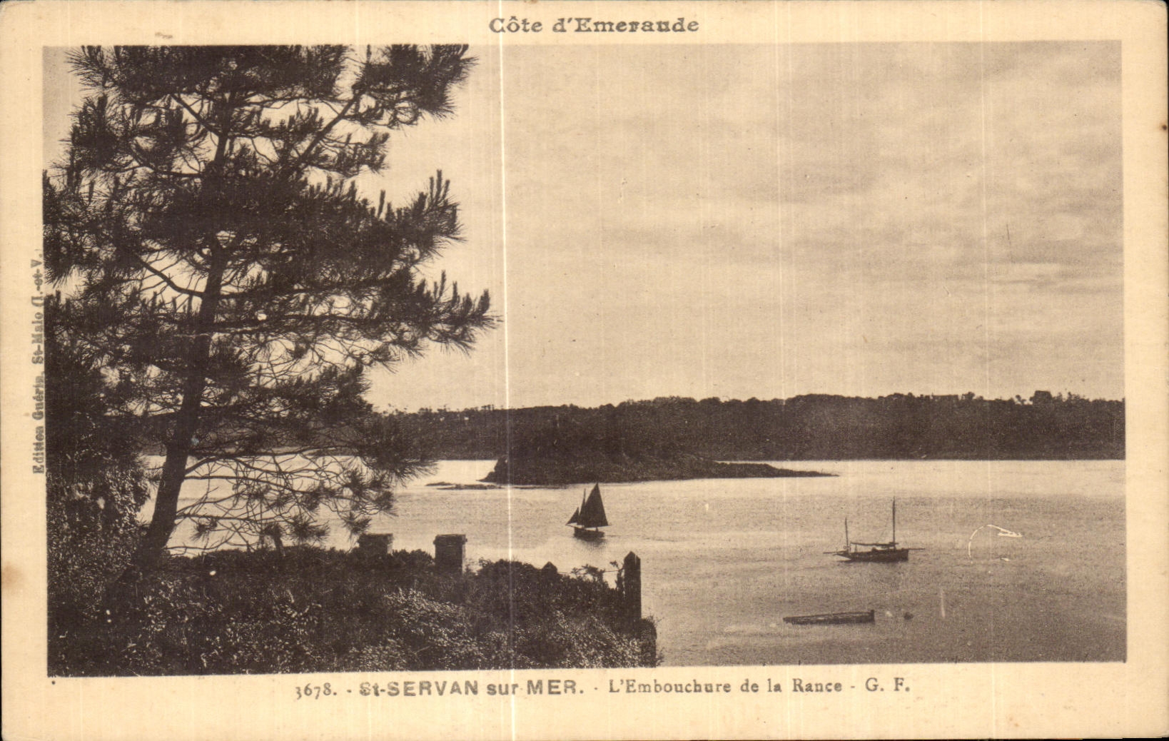 CPA Saint Servan sur Mer L Embouchure la Rance