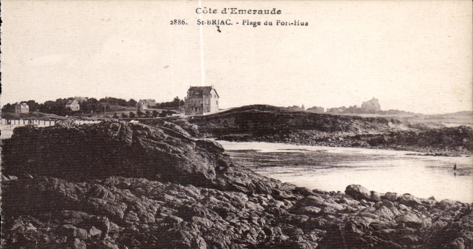 CPA St Briac Plage du Pore Hue Cote D Emeraude