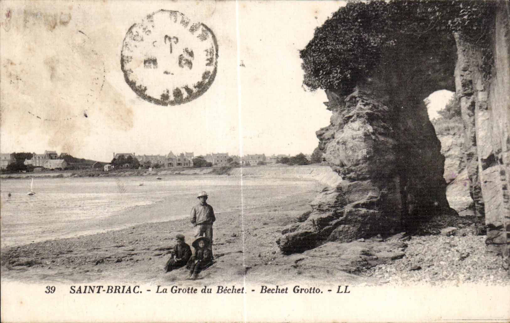 CPA St Briac Le La Grotte du Bechet Bechet Grotto