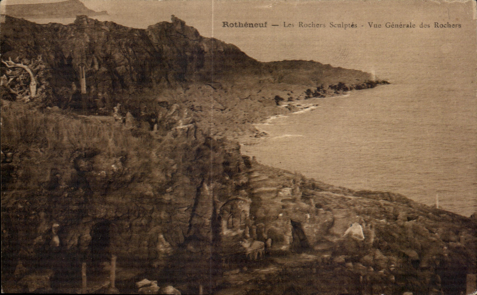 CPA Rotheneuf Le Rochers deVue Geuerale des Rochers