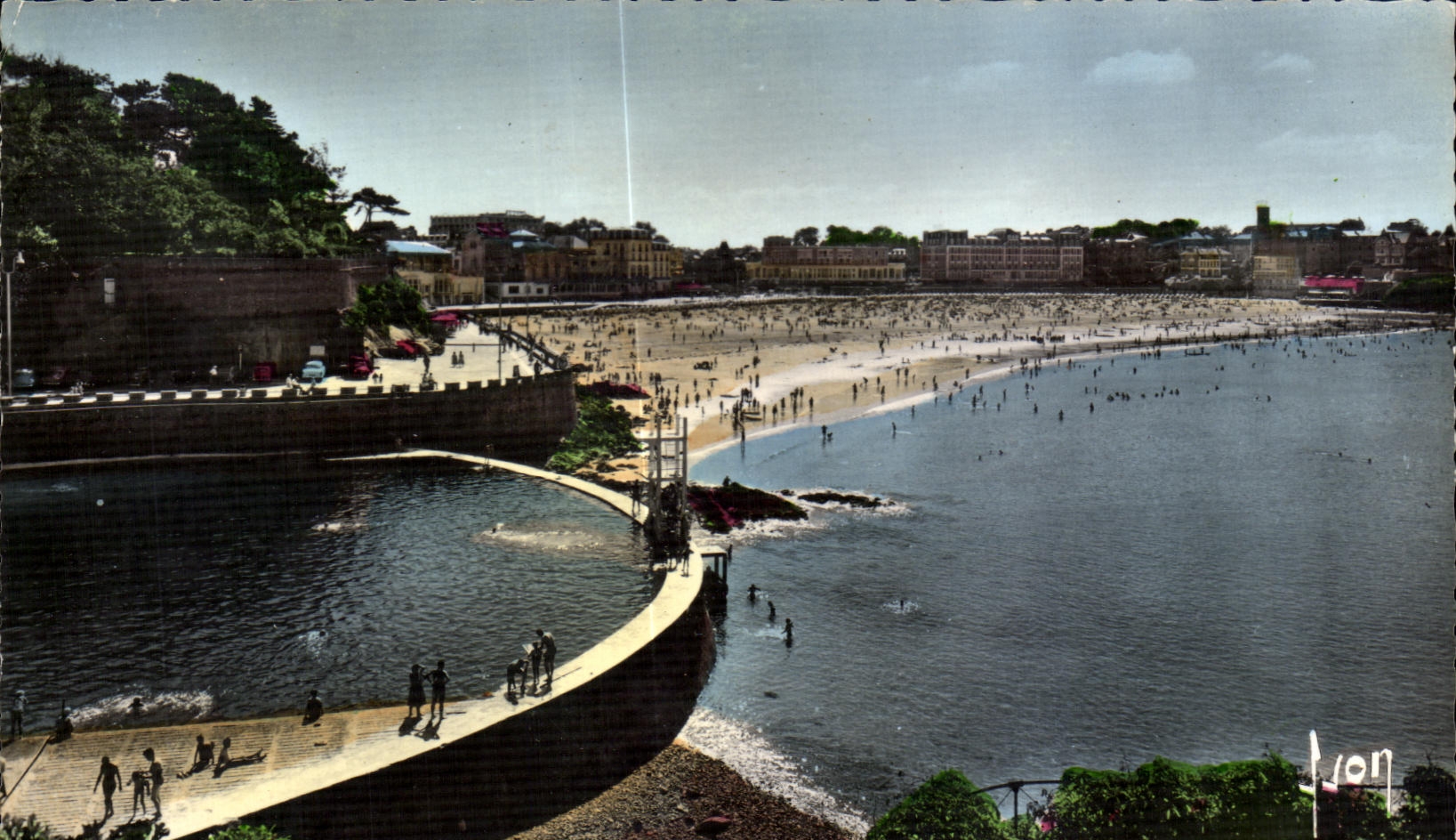 CPA Dinard La Piscine et la Grande Plage de I Ecluse