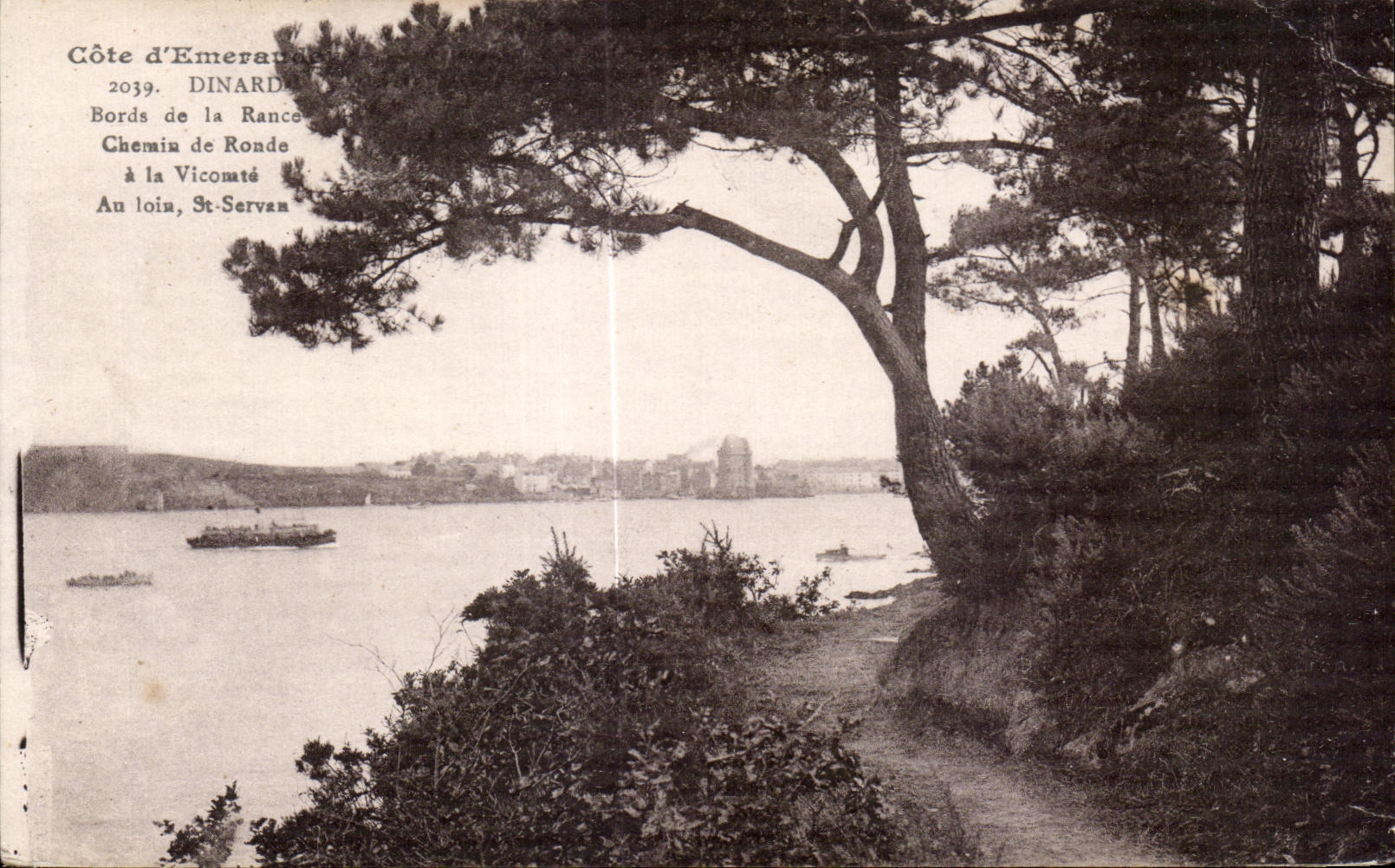 CPA Cote d Emeraude Dinard Bords de la Rance Chemin de Ronde