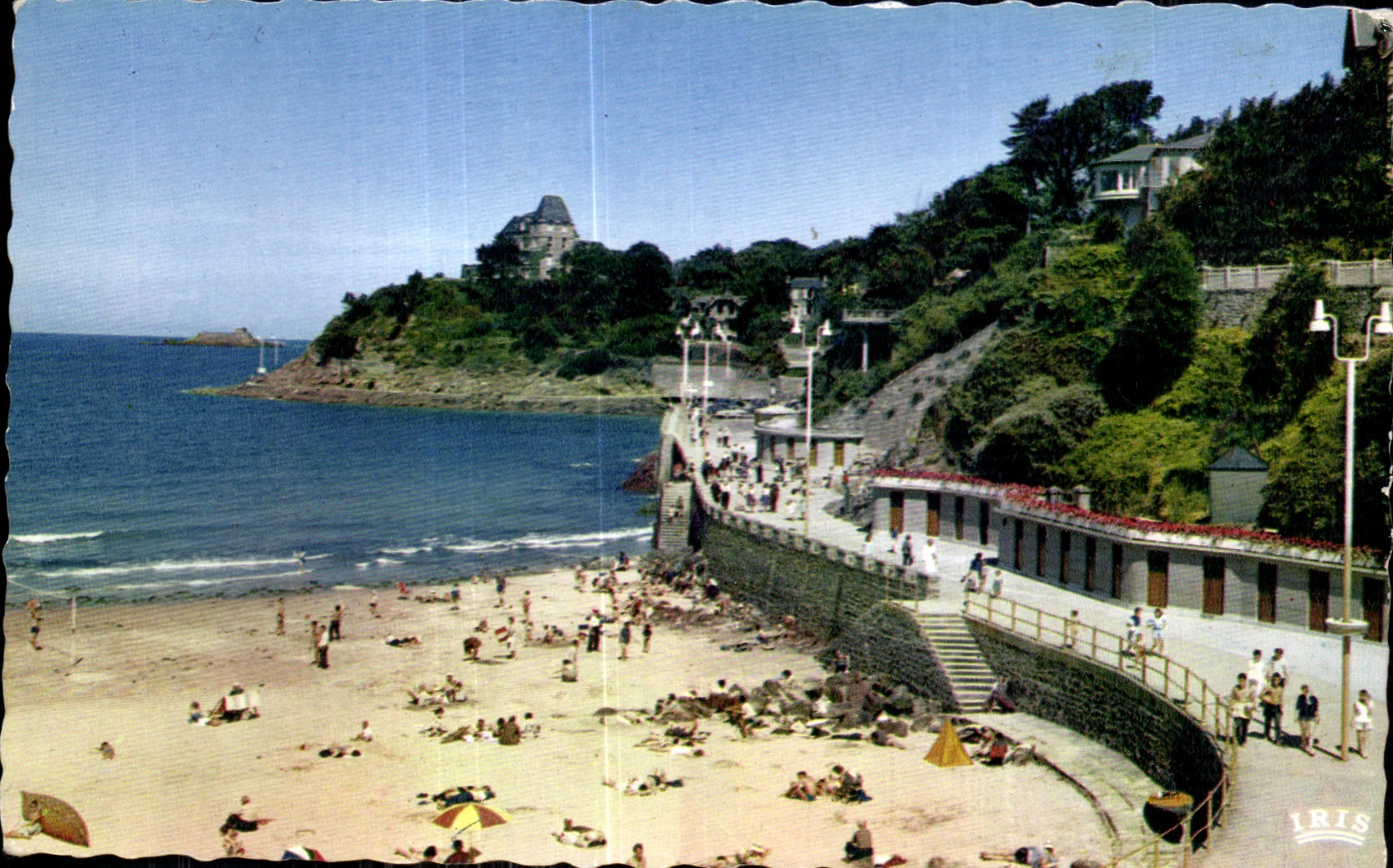 CPA Cote D Emeraude Dinard La Plage vers la Pointe du Mouline