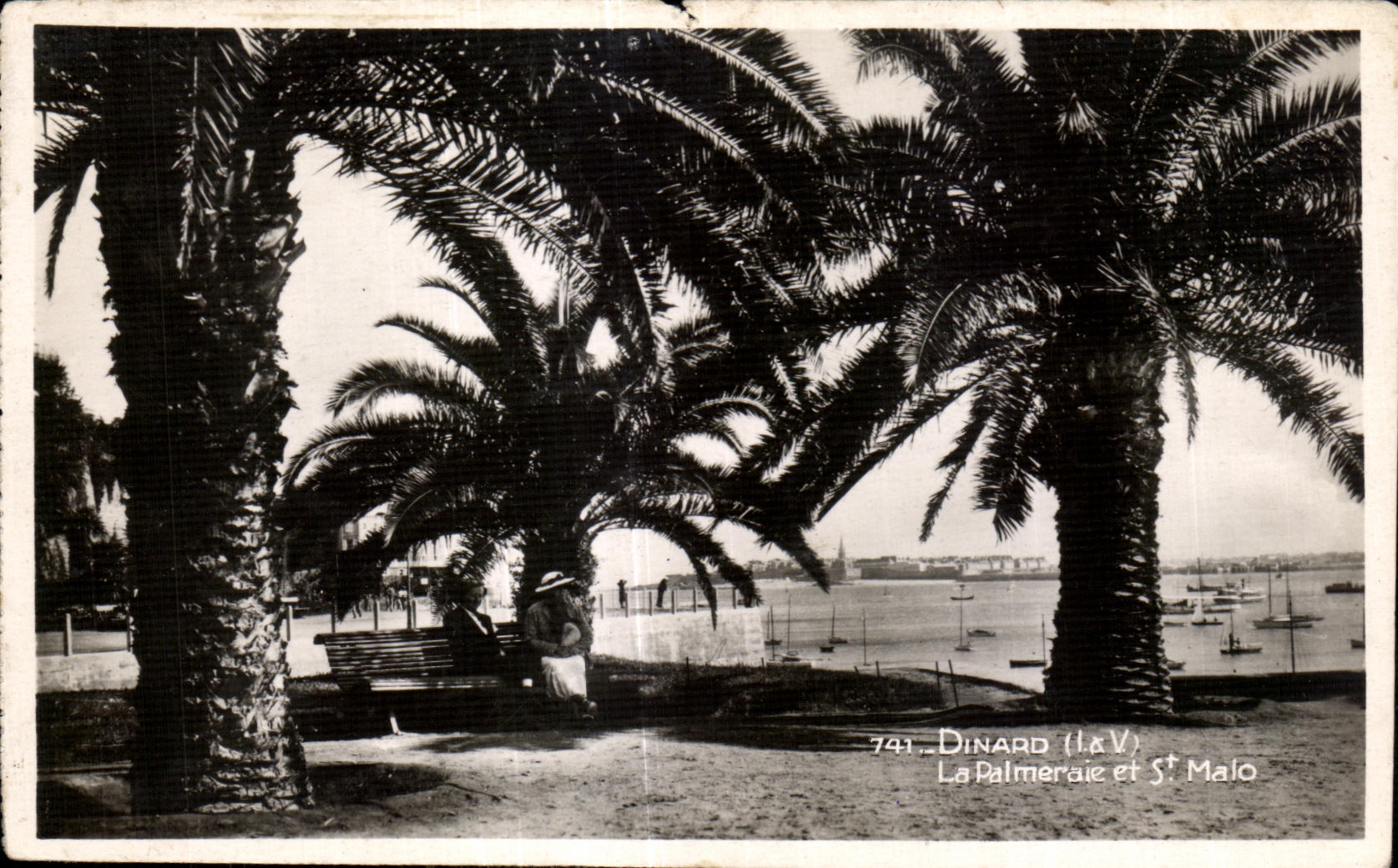 CPA Dinard La Palmeraie et St Malo