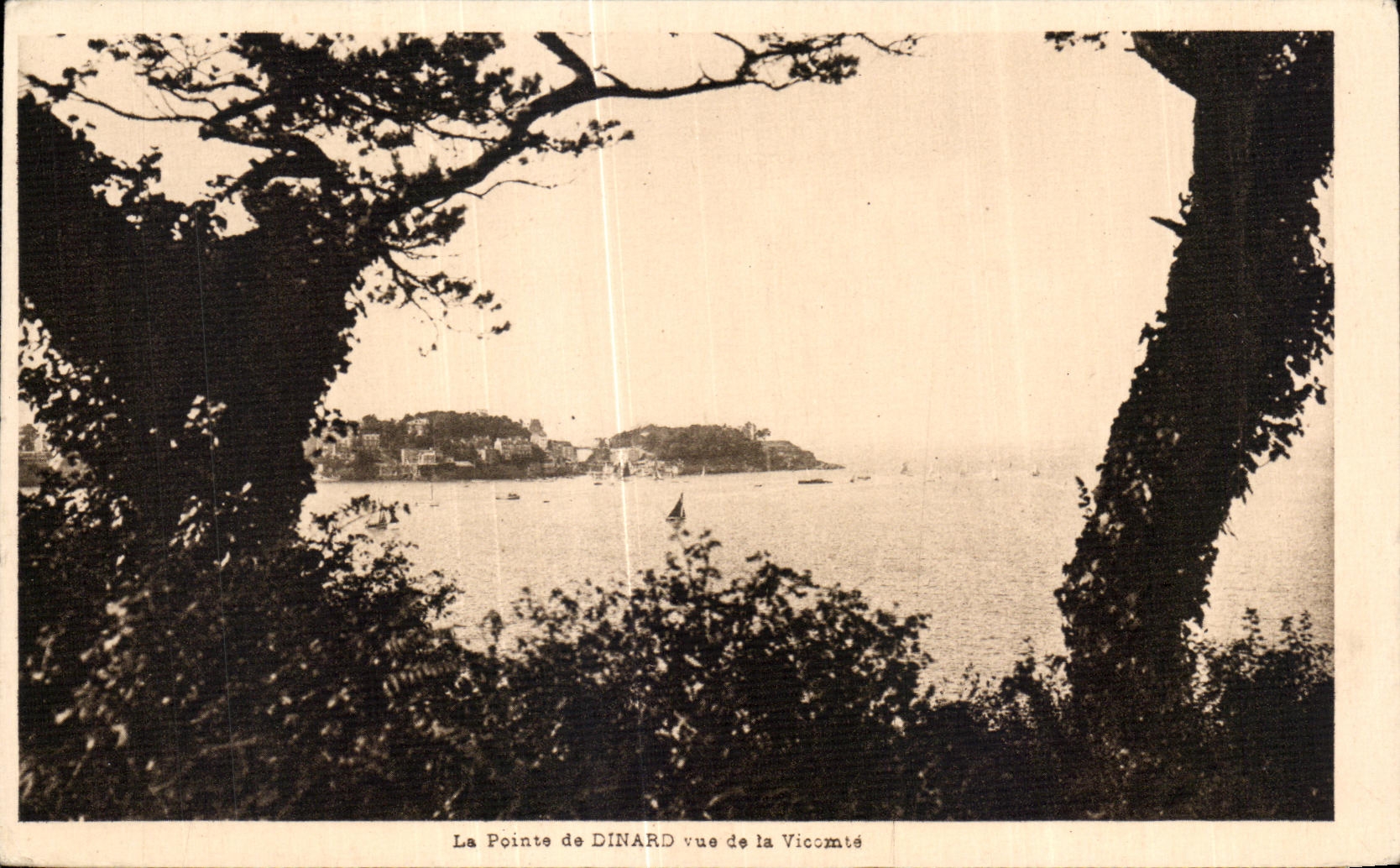 CPA La Pointe de Dinard vue de la Vicomte