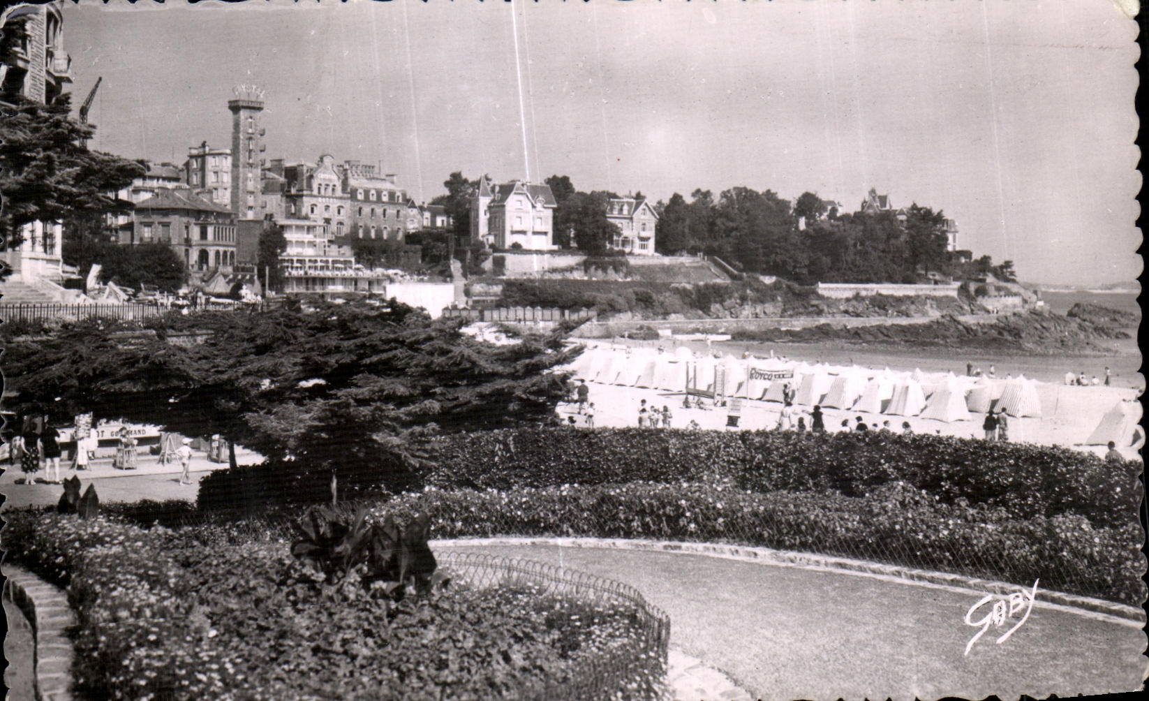 CPA Dinard Entree de la Plage de I Eoluse