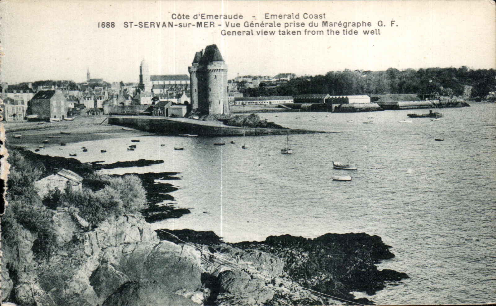CPA St Servan sur Mer vue Generale prise du Maregraphe General view taken from the tide well