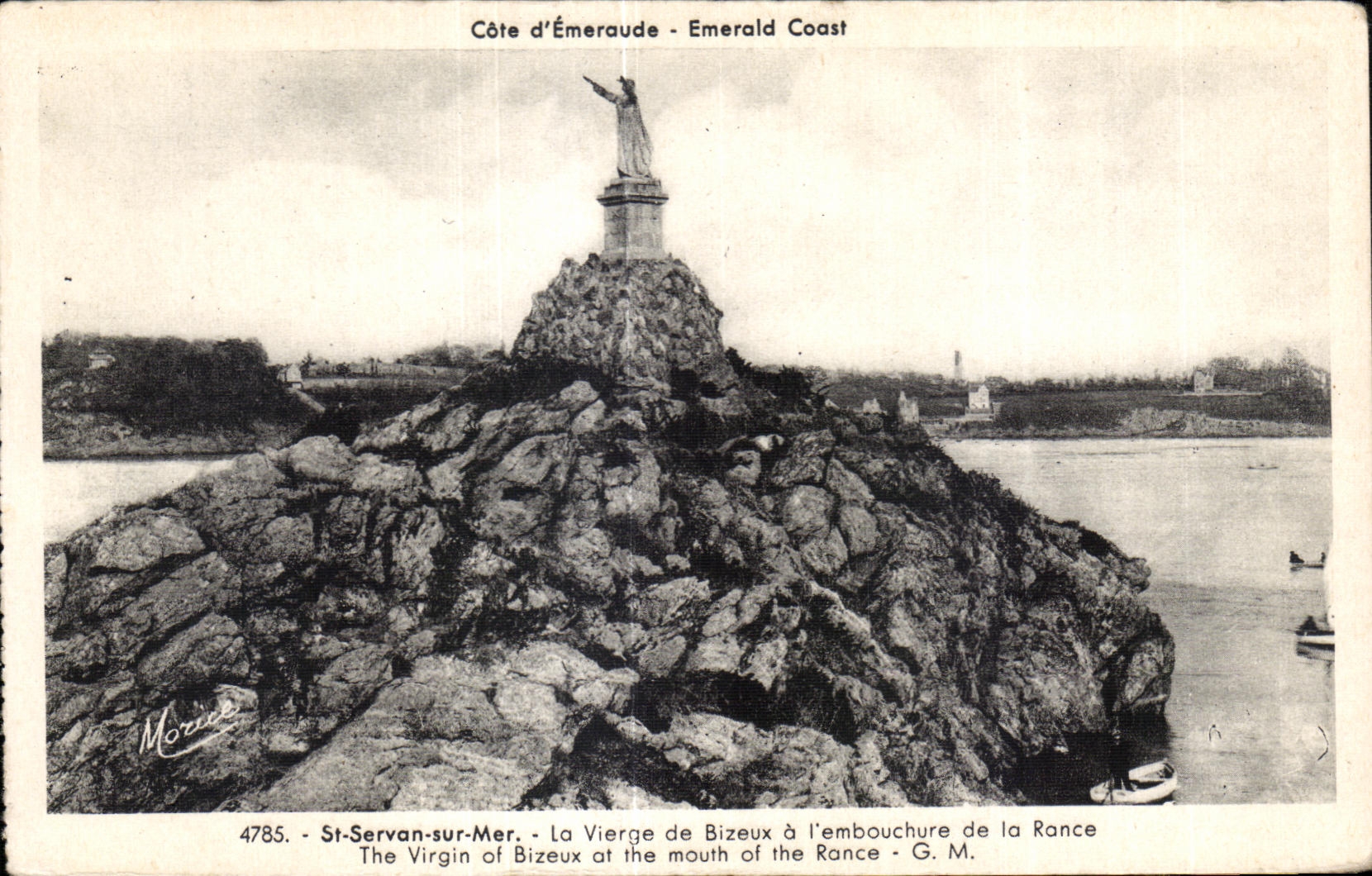 CPA St Servan sur Mer La Vierge de Bizeux a l embouchure de la Rance The Virgin of Bizeux at the mouth of the Rance