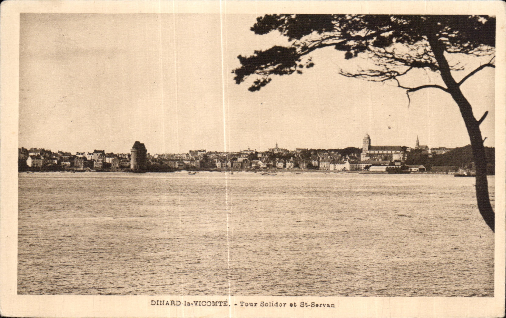 CPA Dinard la Vicomte Tour Solider et St Servan