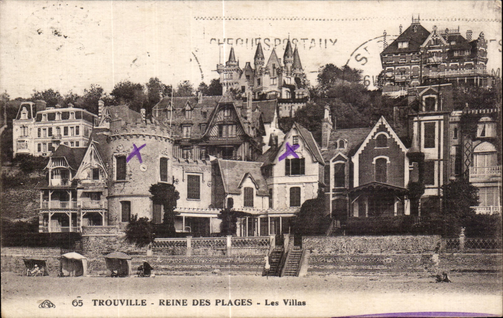 CPA Trouville Reine Des Plages Les Villas