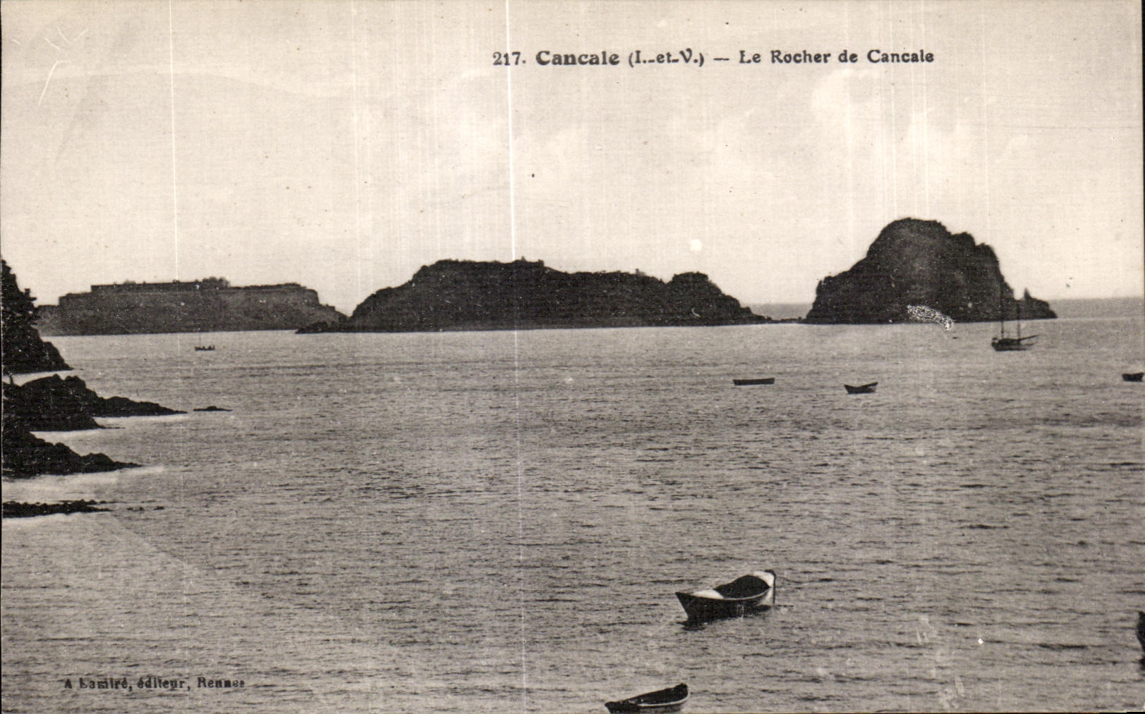 CPA Cancale la roca de Cancale