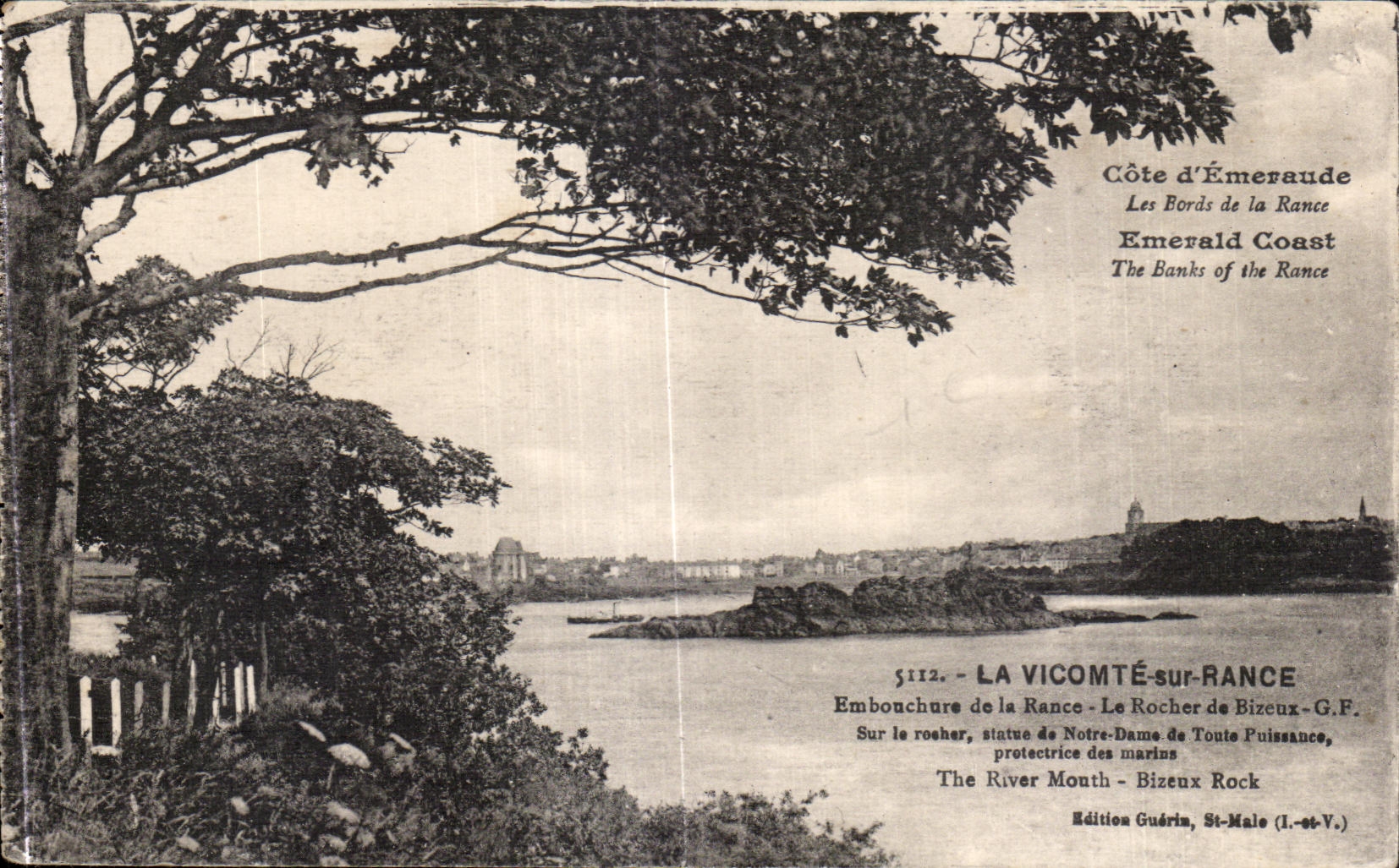 CPA el vizconde en la boca rancia de rancio la roca de Bixeux