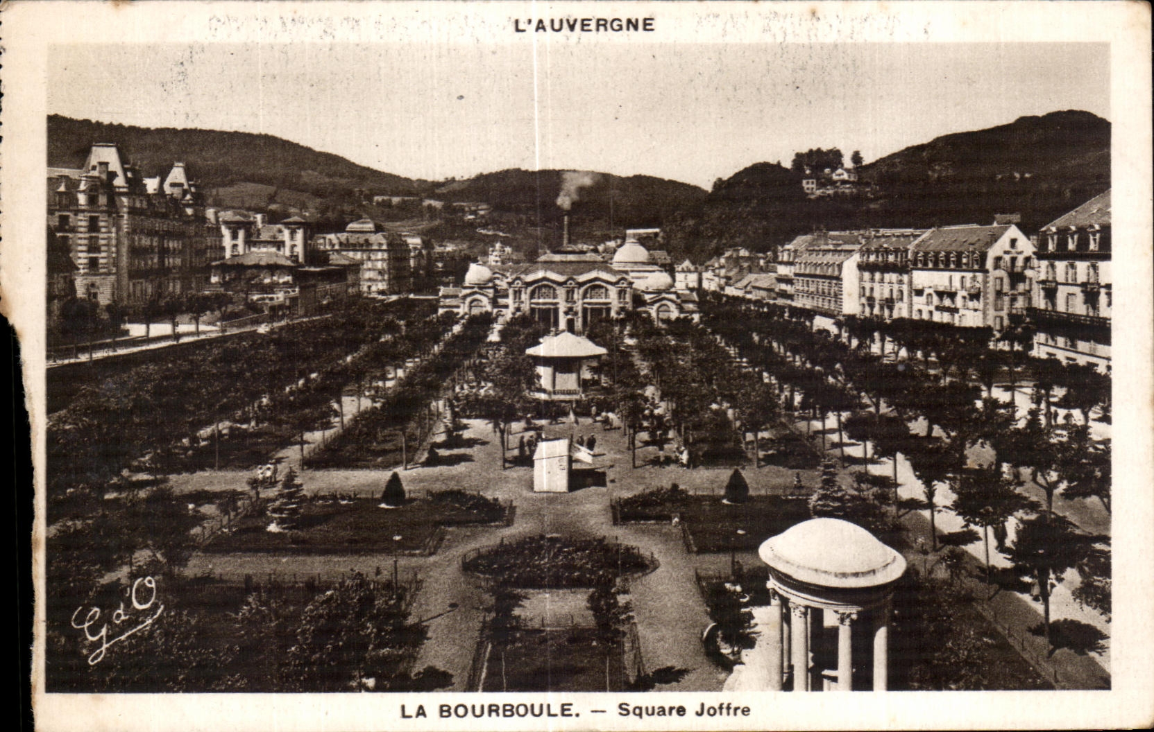 CPA L Avergne La Bourboule Square Joffre