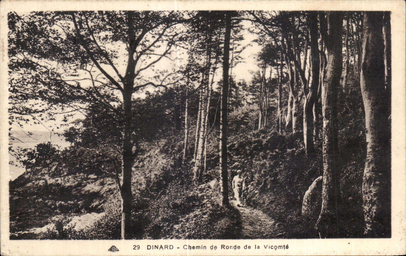 CPA Dinard Chemin de Ronde la Vicomte