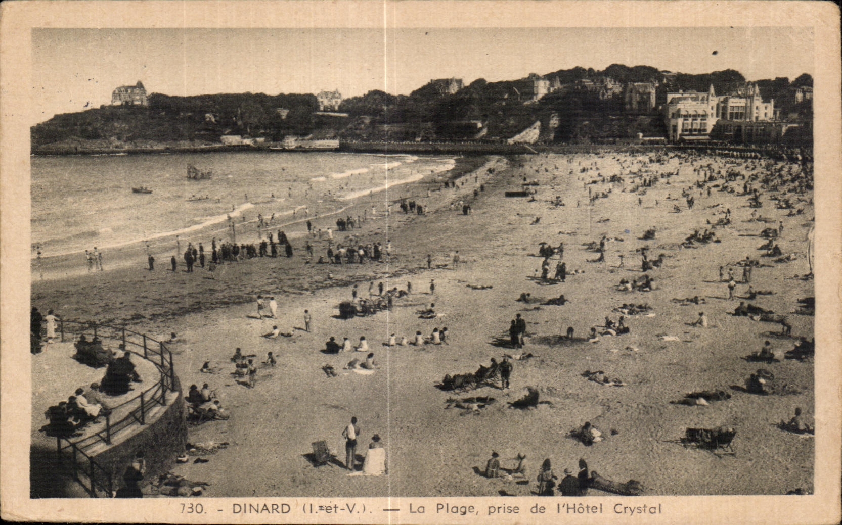 CPA Dinard La Plage Prise de I Hotel Crystal