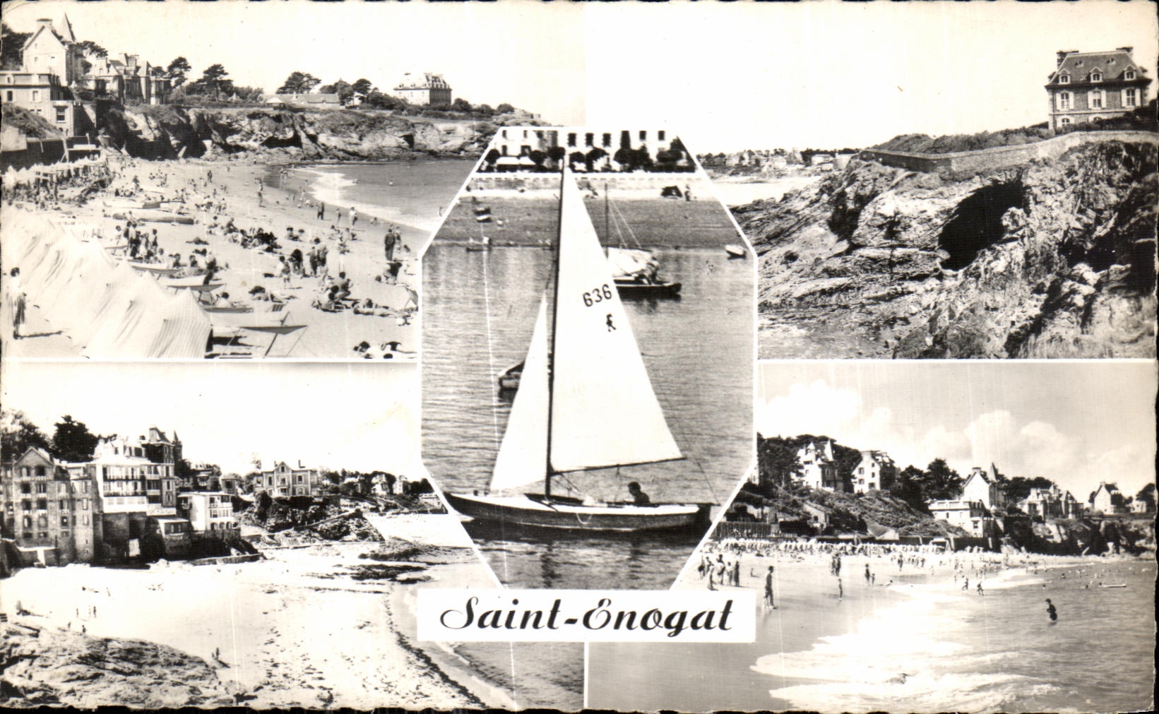 CPSM Saint Enogat La Plage la Govue aux Fees