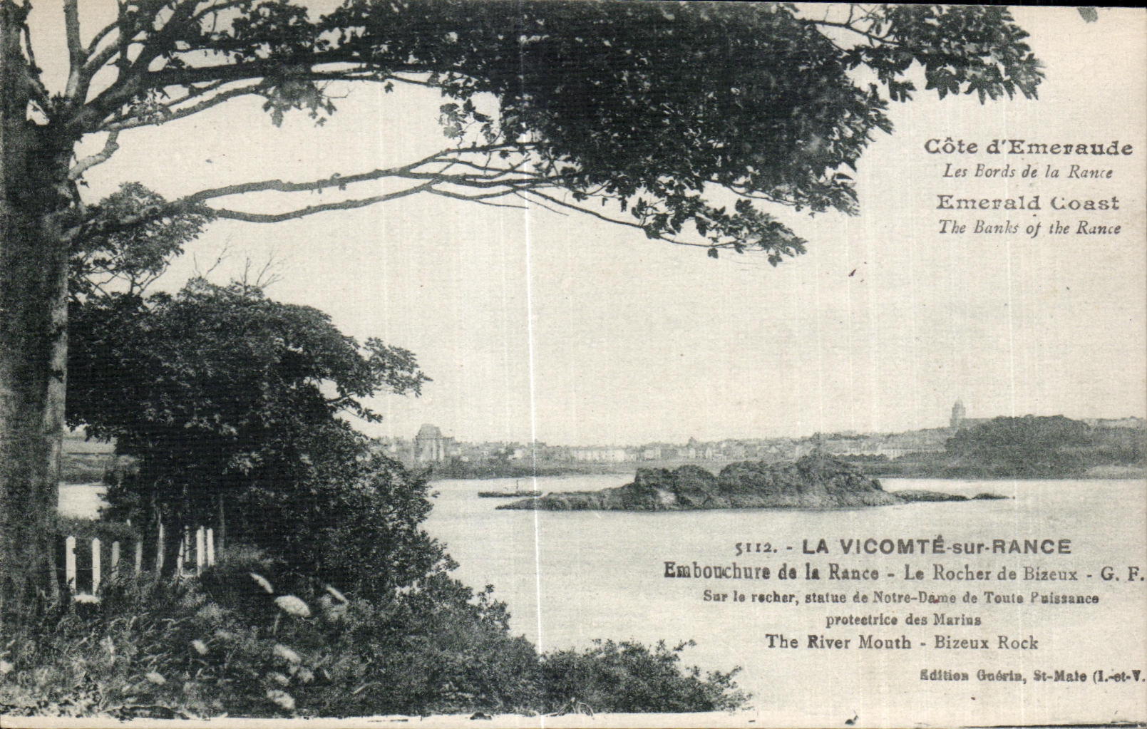 CPA el vizconde en Embonchure rancio de rancio la roca de Bizeux