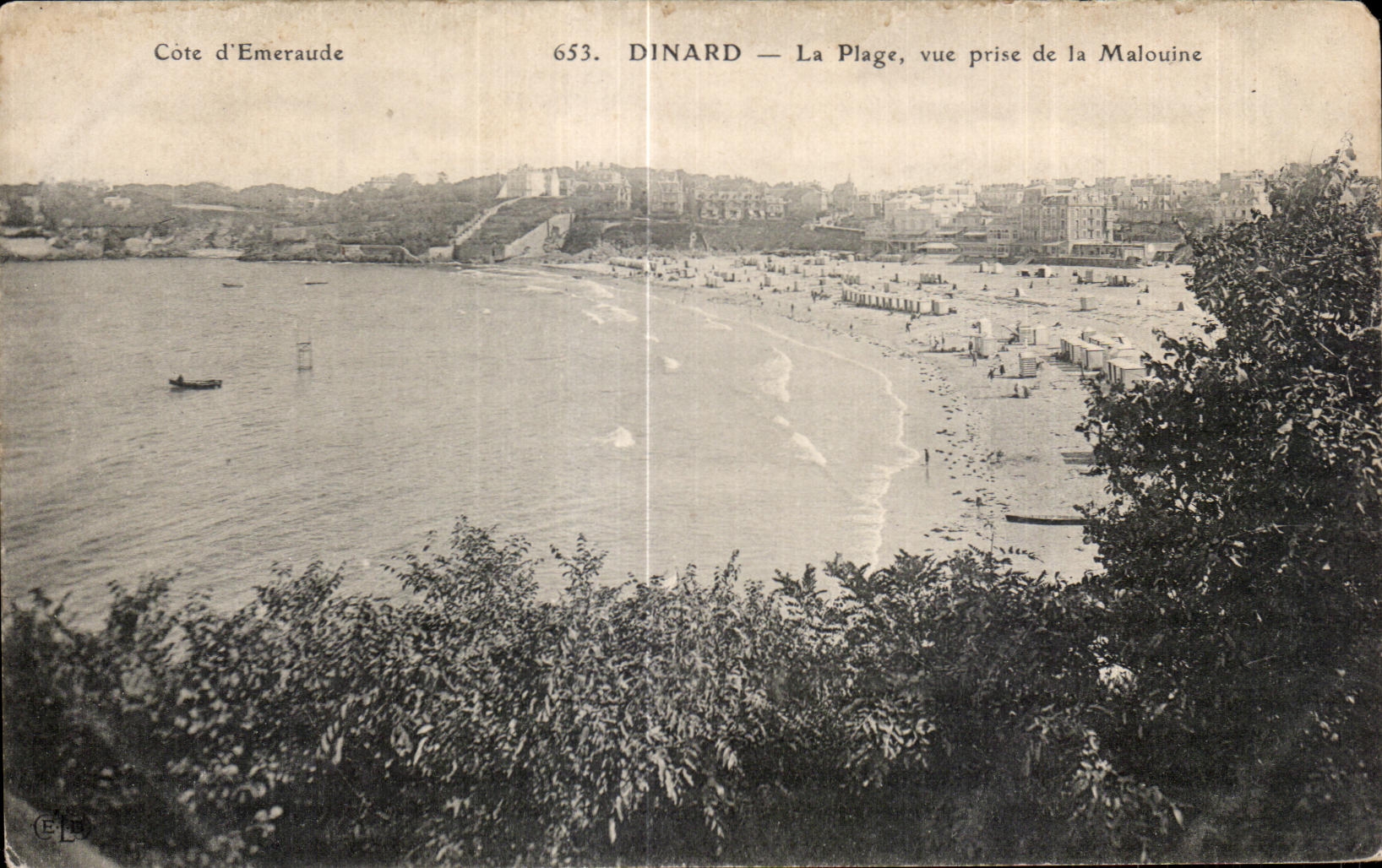 CPA Dinard La Plage vue Prise de la Malouine