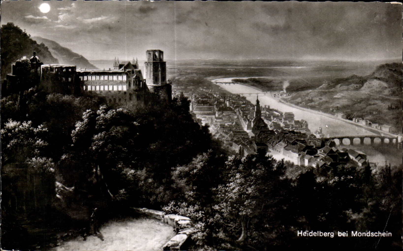 CPA Heideiberg EIB Mondschein