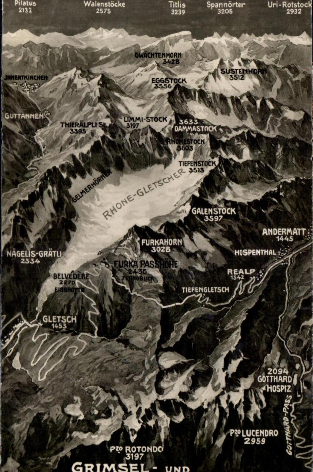 CPA Rorondo Grimsel Furka Pass Suisse