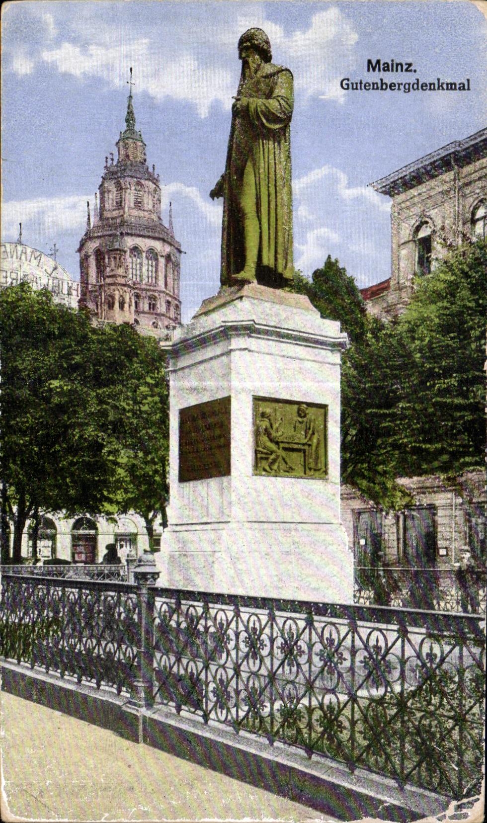 CPA Mainz Gutenbergdenkmal