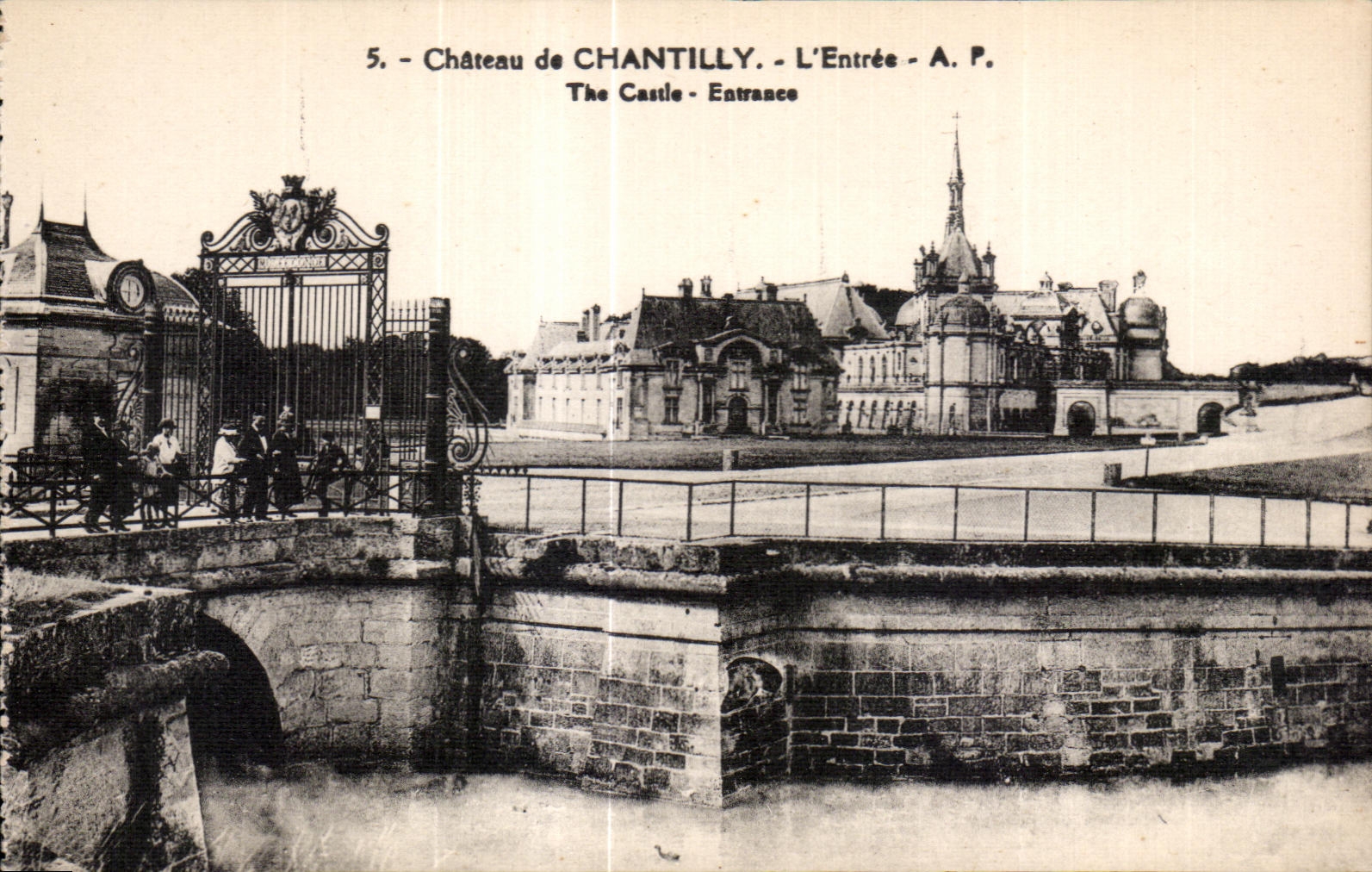 CPA Chateau de Chantilly L Entree 