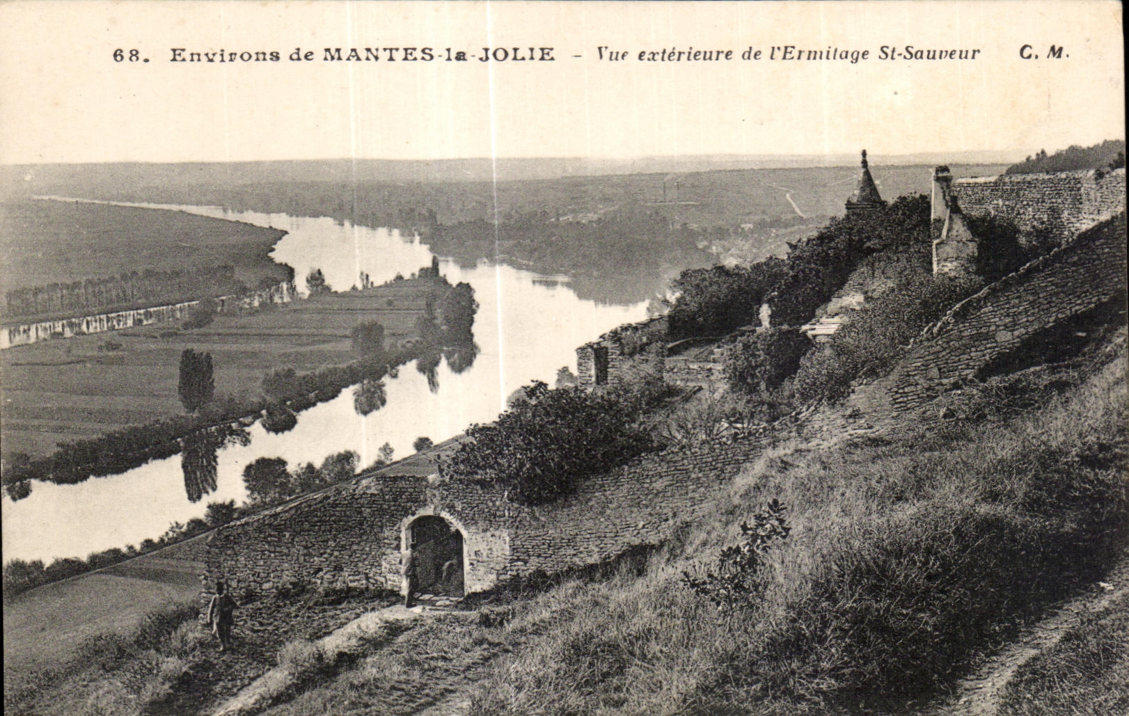 CPA Environs de Mantes la Jolie Vue exterieure de I Ermilage St Sauveur