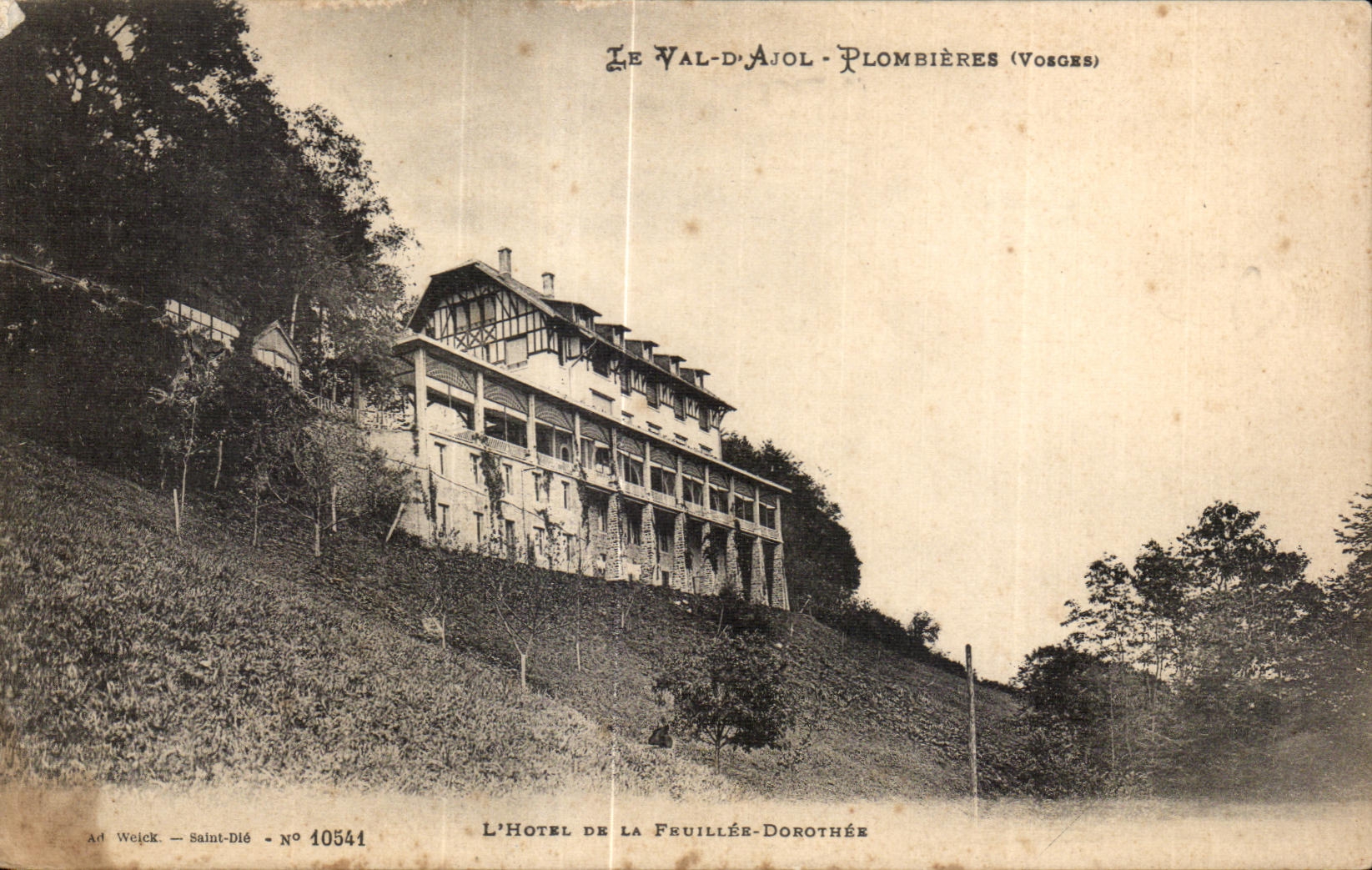 CPA Le Val d Ajol Plombieres (Vosges) Hotel de la Feuillee Dorothee