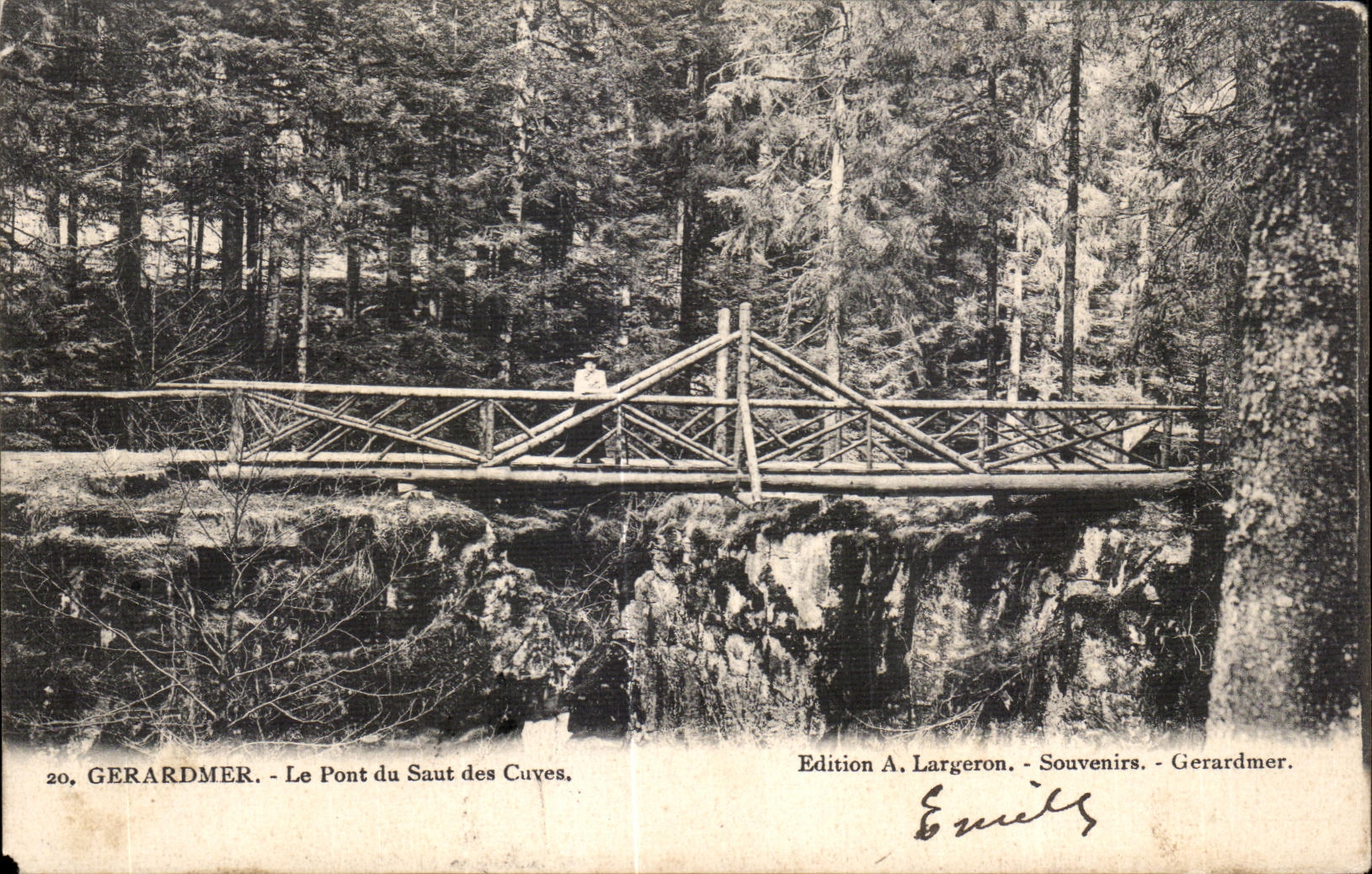 CPA Gerardmer Le Pont du Saut des Cuves