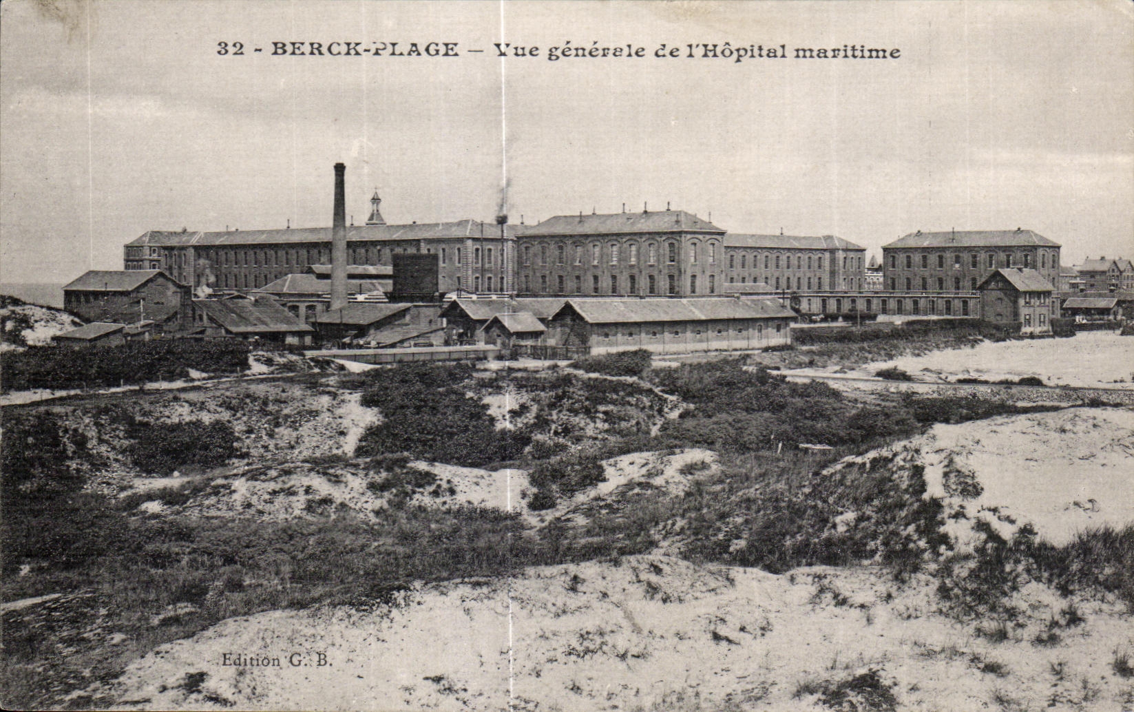 CPA Breck Plage Vue generale de l Hoptial maritime