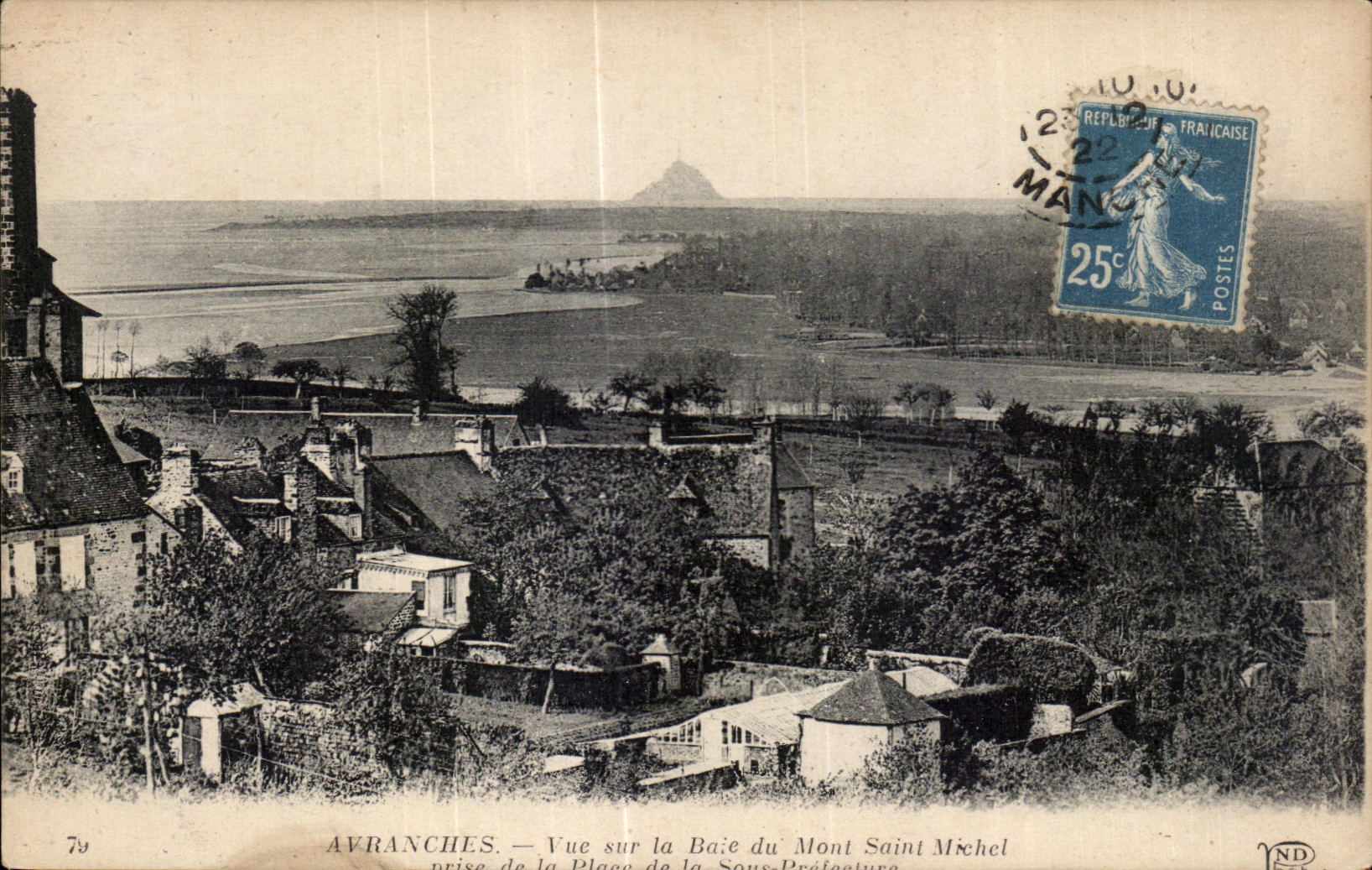 CPA Avranches visto en la bahia del Saint Michel de Mont ocurrida de amargo