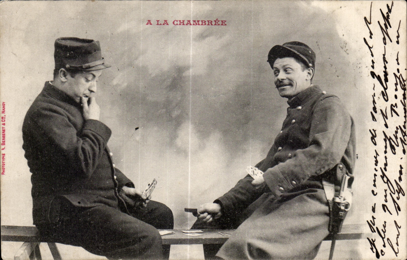 CPA With the Militaria Barrack room