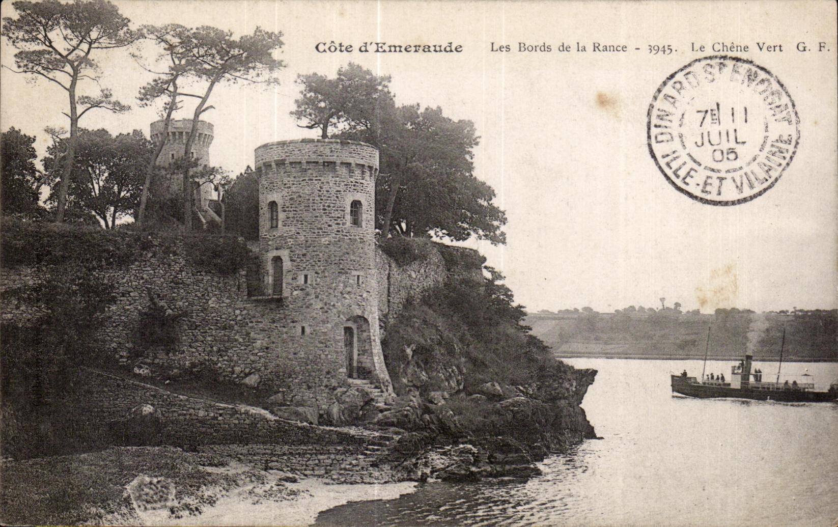 CPA dimensiona Emeraude los bordes de rancio el barco del roble de encina