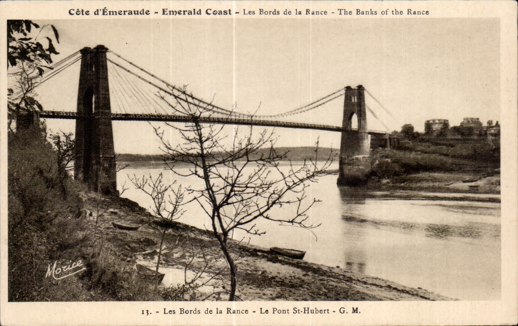 CPA dimensiona la costa esmeralda de Emeraude de los bordes de rancio los bancos el Rance