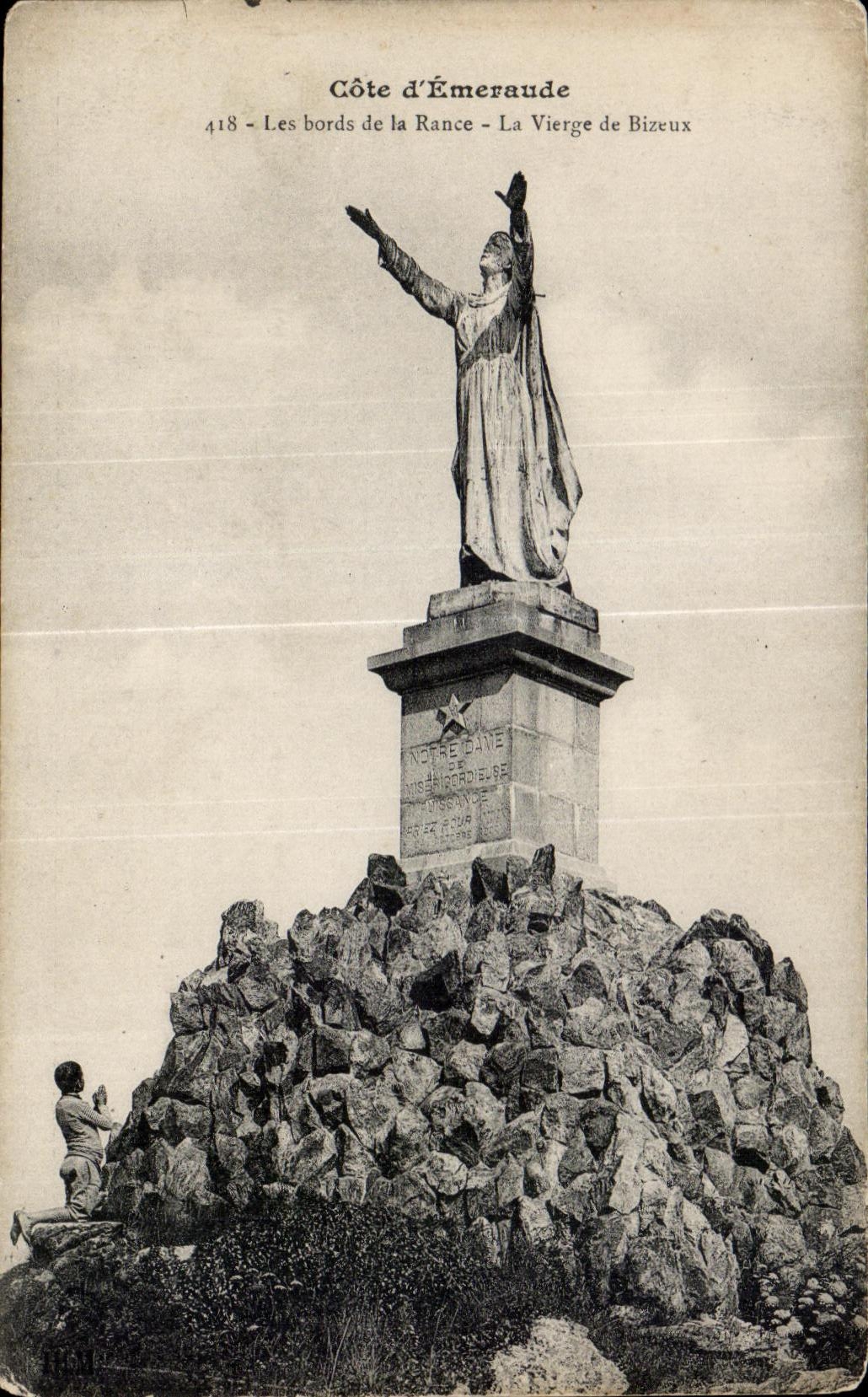 CPA dimensiona Emeraude los bordes de rancio la Virgen de Bizeux