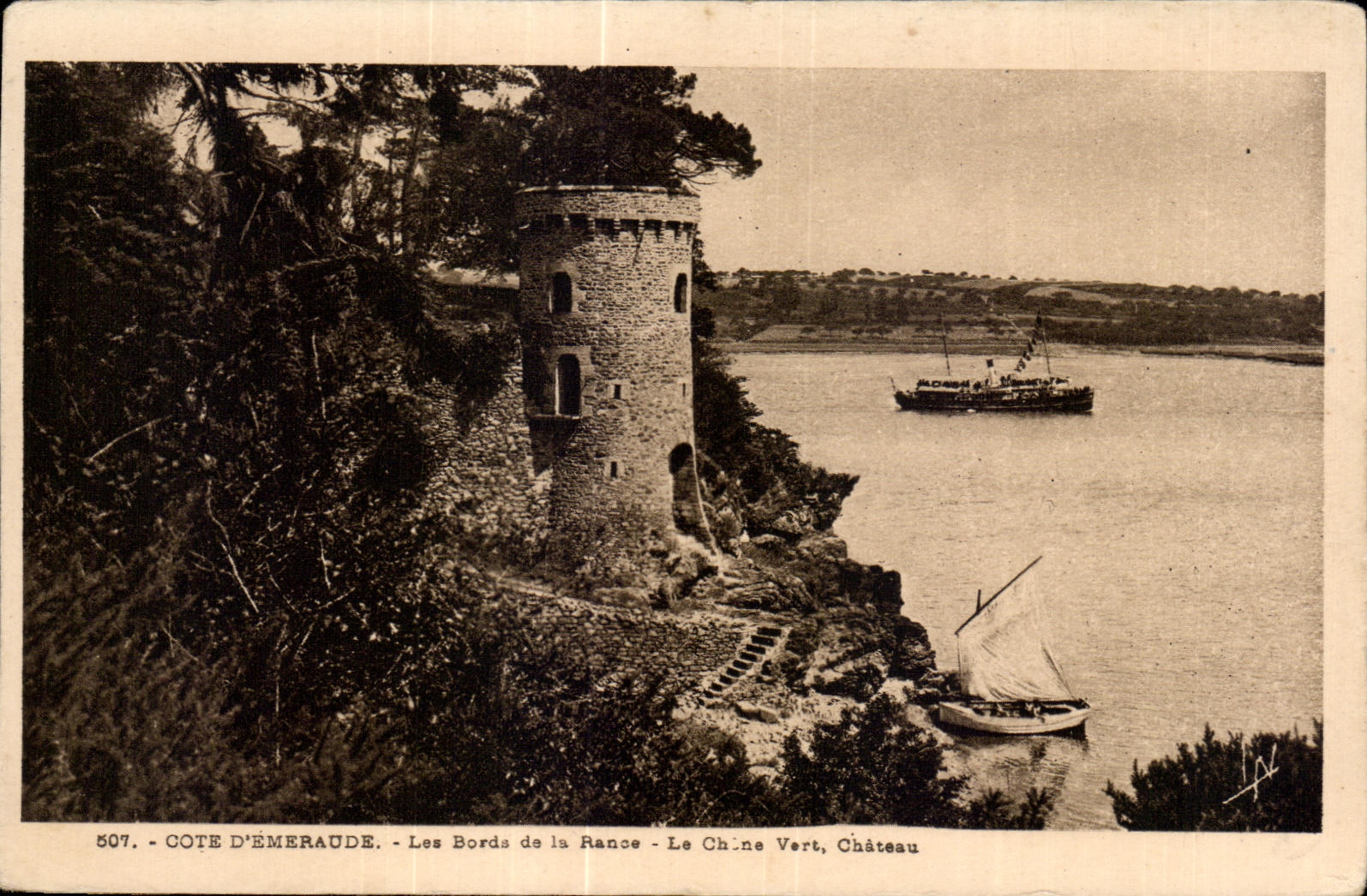 CPA dimensiona la esmeralda los bordes de rancio el castillo del roble de encina