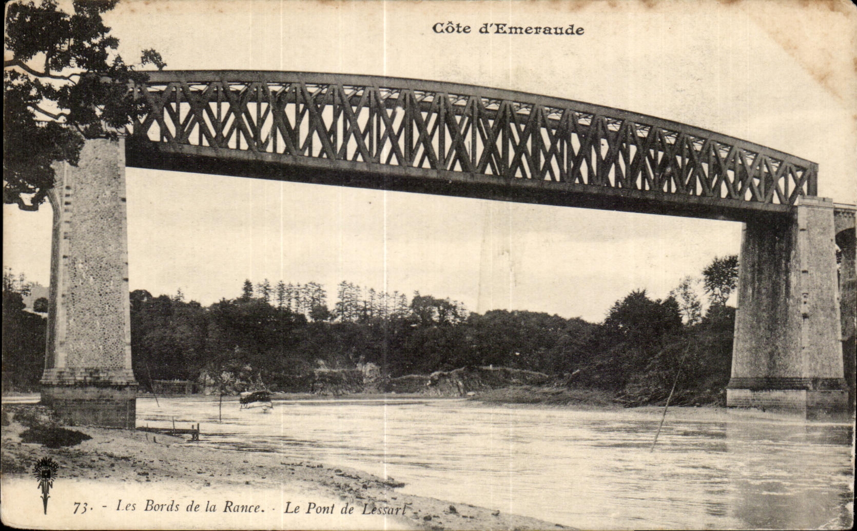 CPA dimensiona la esmeralda los bordes DA rancios el puente de Lessart