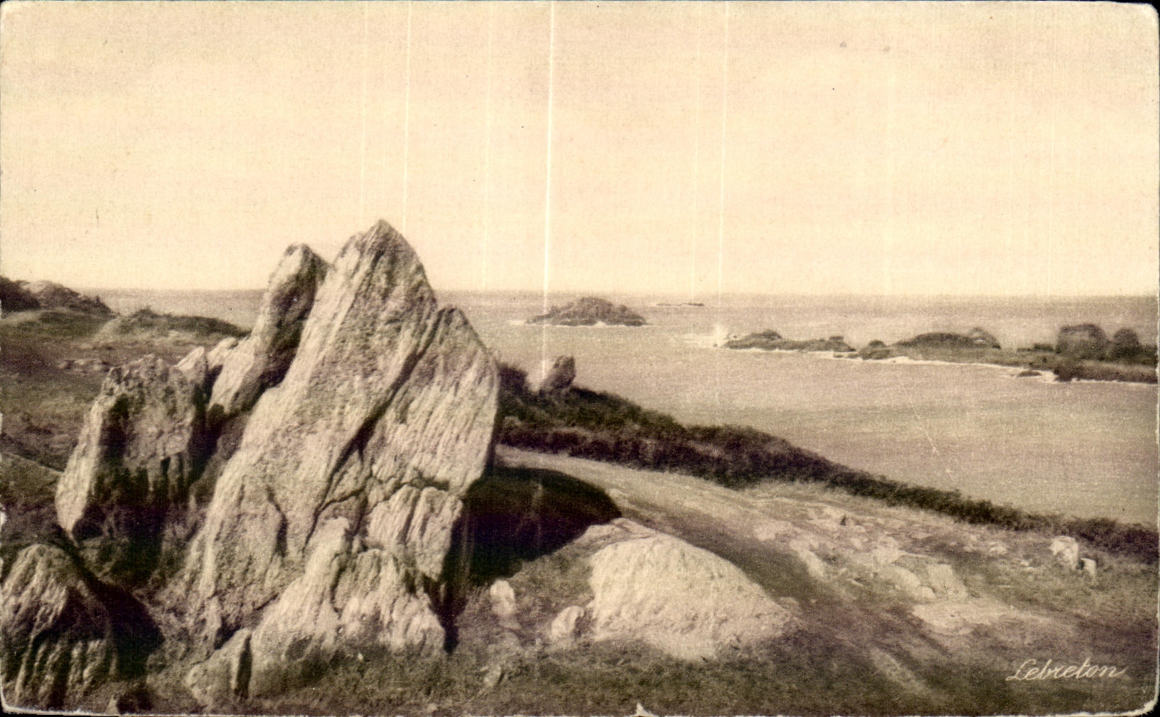 CPA Cancale IIe of the Moors Lighthouse of Pierre