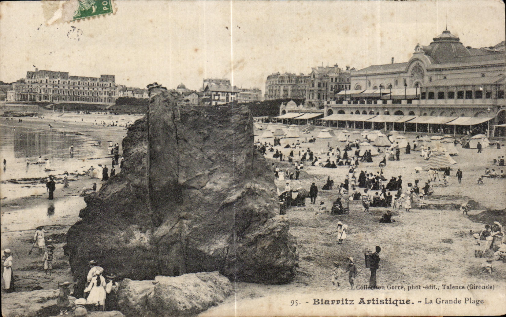 CPA Biarritz Artistique La grand Plage