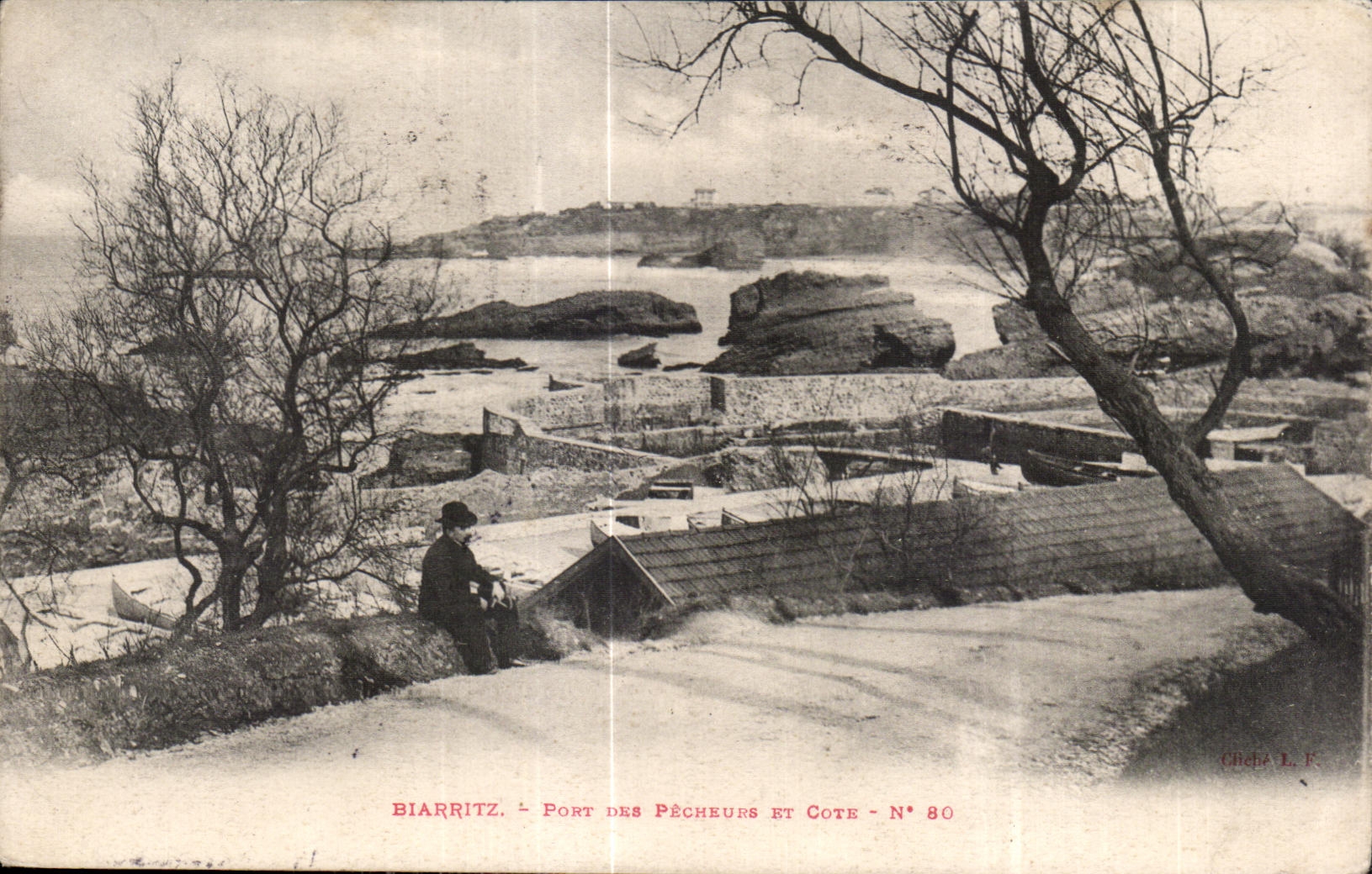 CPA Biarritz Fort Des Pecheurs Et Cote