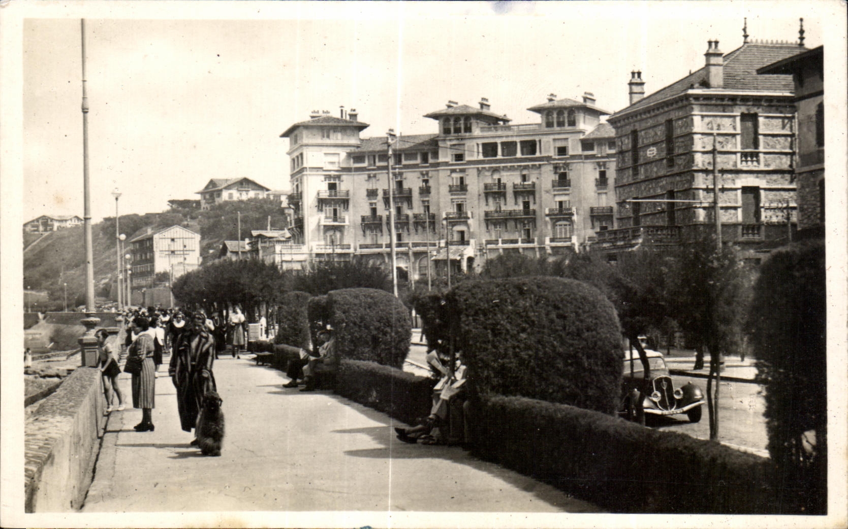 CPA St Jean De Luz La Digue Promenade