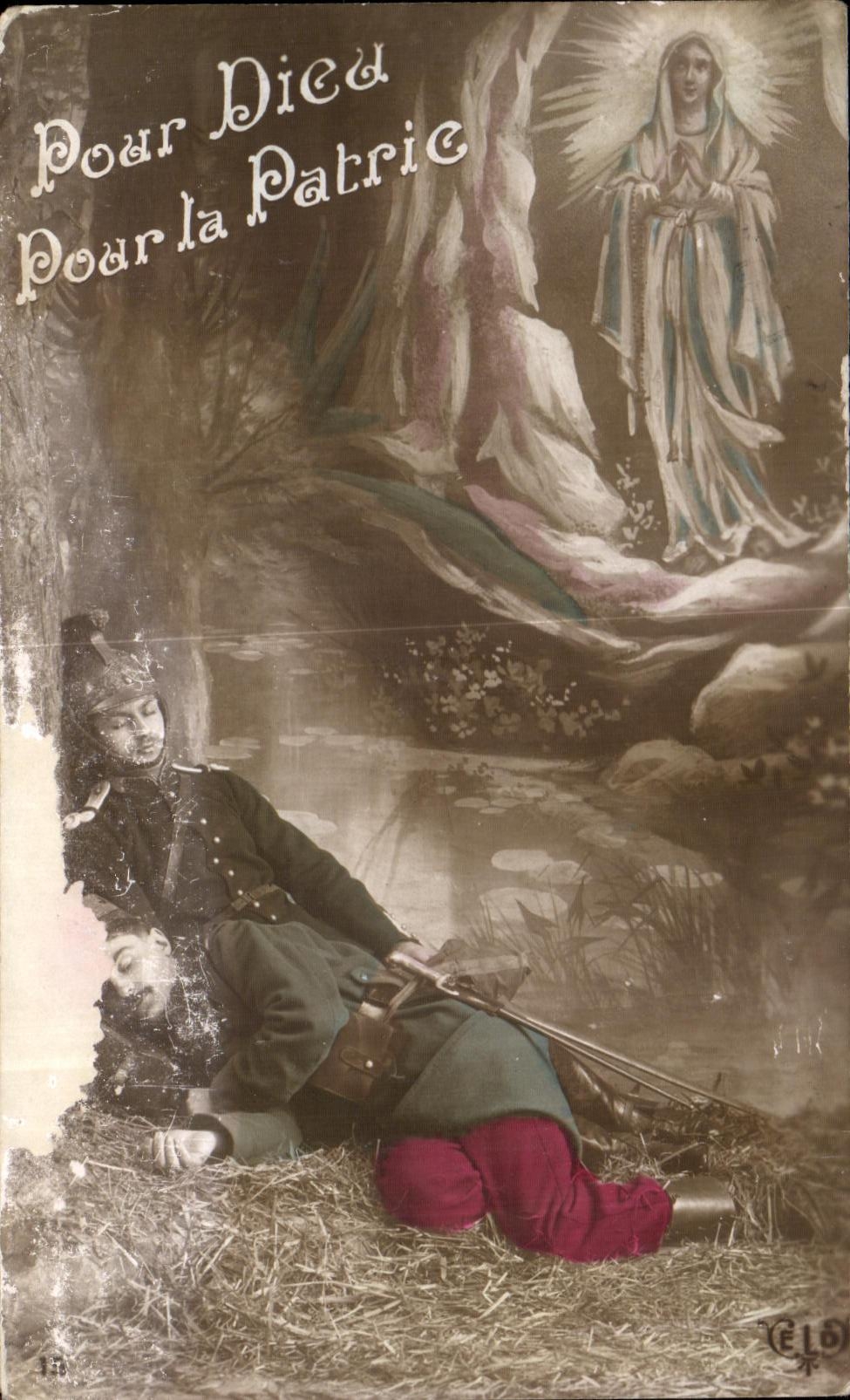 CPA Militaria Fantasy For the fatherland Dragon