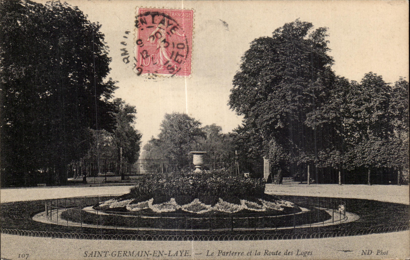 Santo GermAn de CPA en el martillo de Laye el piso y el camino de Loges