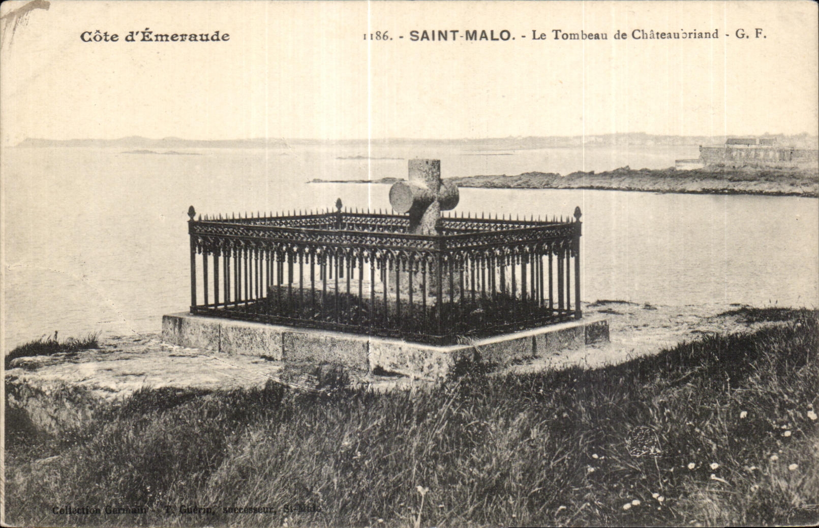 CPA dimensiona a santo de Emeraude Malo la tumba de Chateauoriand